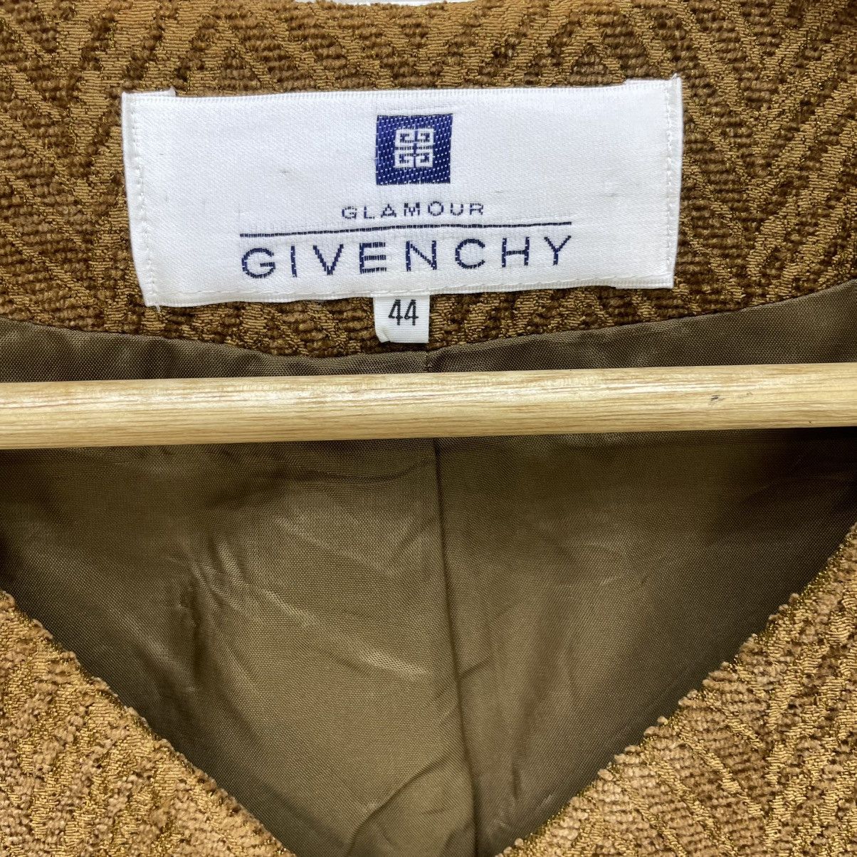 Givenchy × Vintage 💥Vintage Givenchy Collar Less Shape Pattern Jacket Size M / US 6-8 / IT 42-44 - 11 Thumbnail