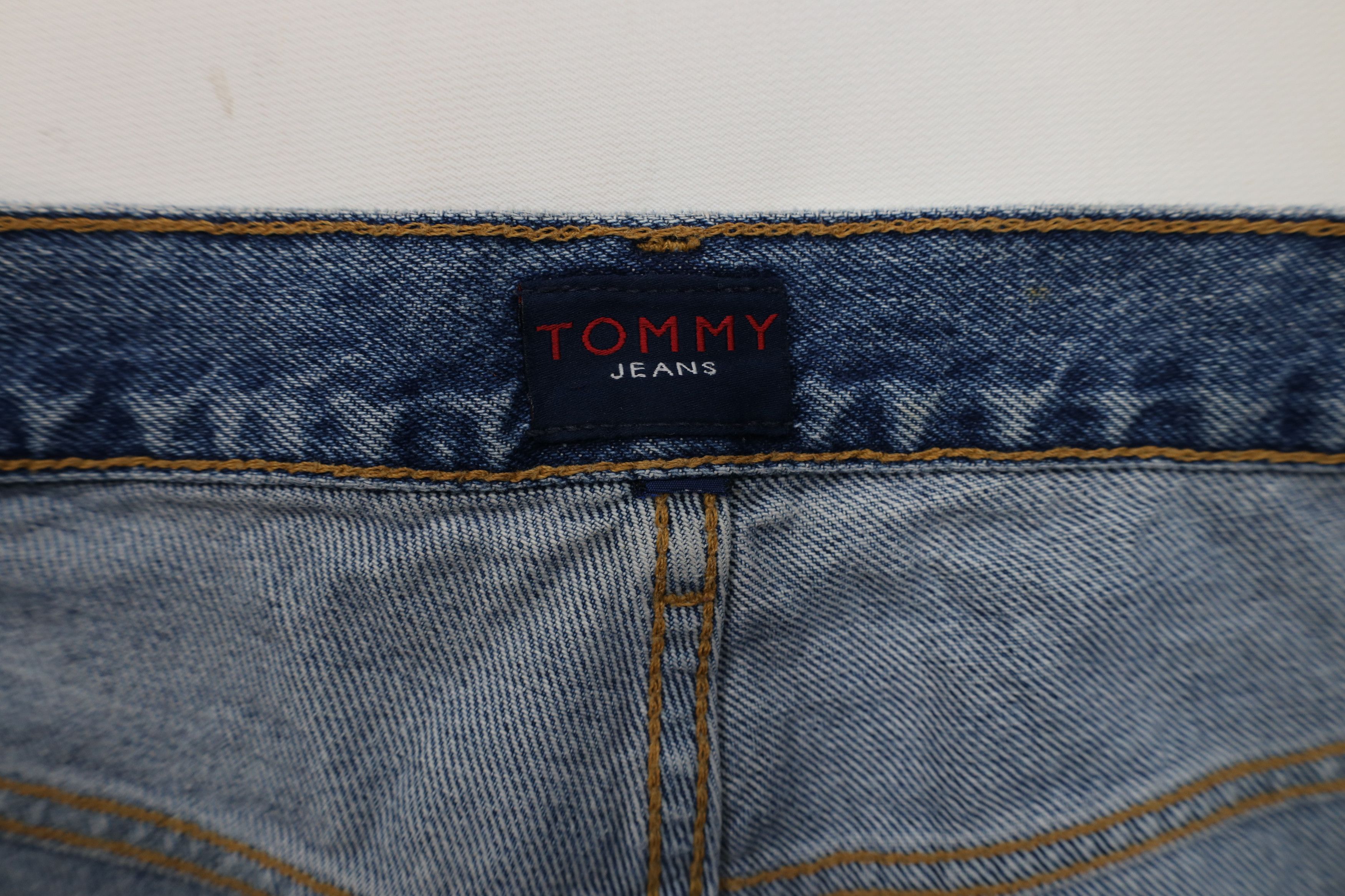 Tommy Hilfiger × Vintage Vintage 90s Tommy Hilfiger Baggy Wide Leg Denim Jeans Blue Size US 38 / EU 54 - 10 Thumbnail