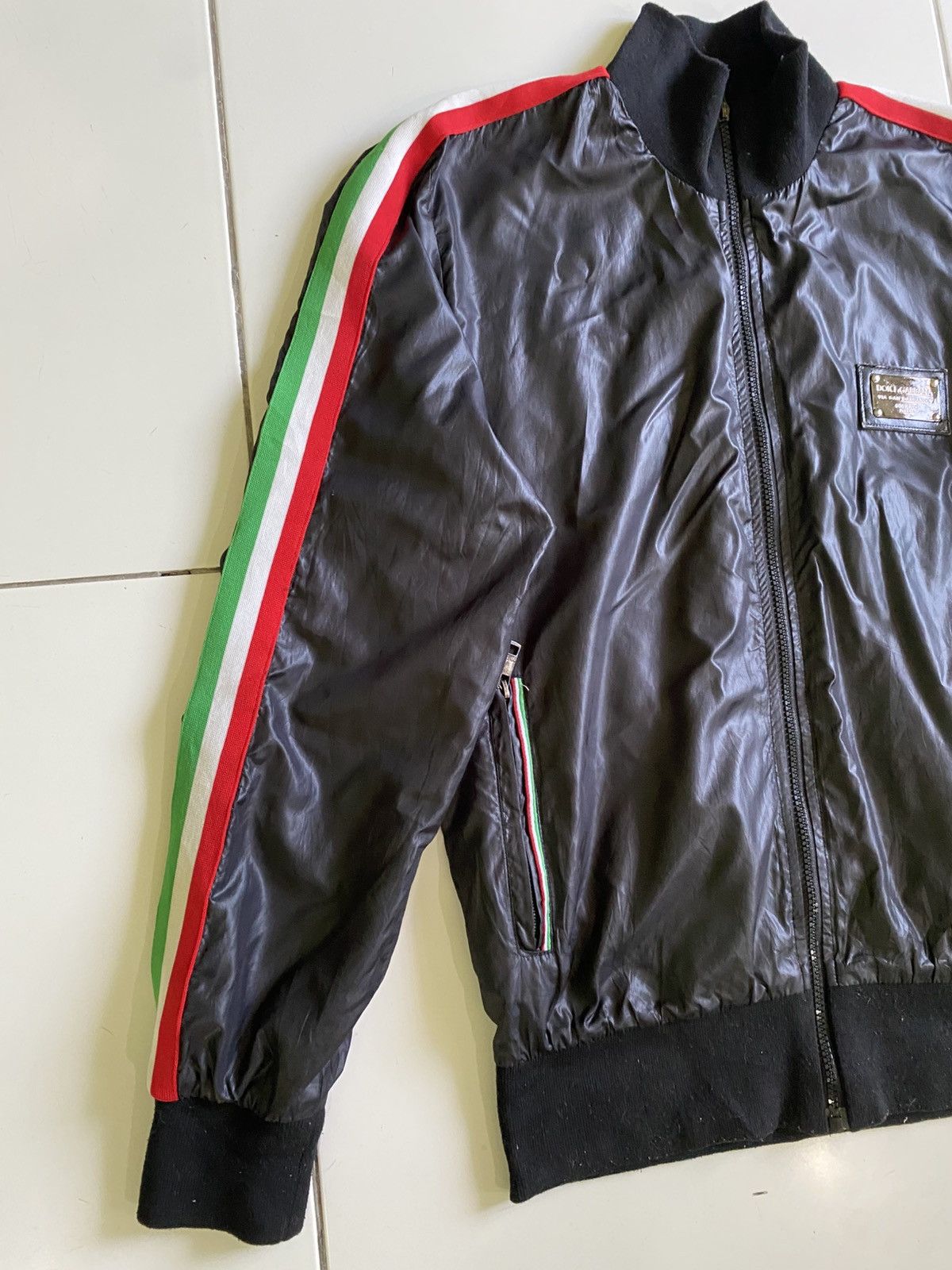 Dolce & Gabbana DOLCE&GABBANA NYLON PULLOVER ZIP UP BLACK JACKETS Size US M / EU 48-50 / 2 - 2 Thumbnail