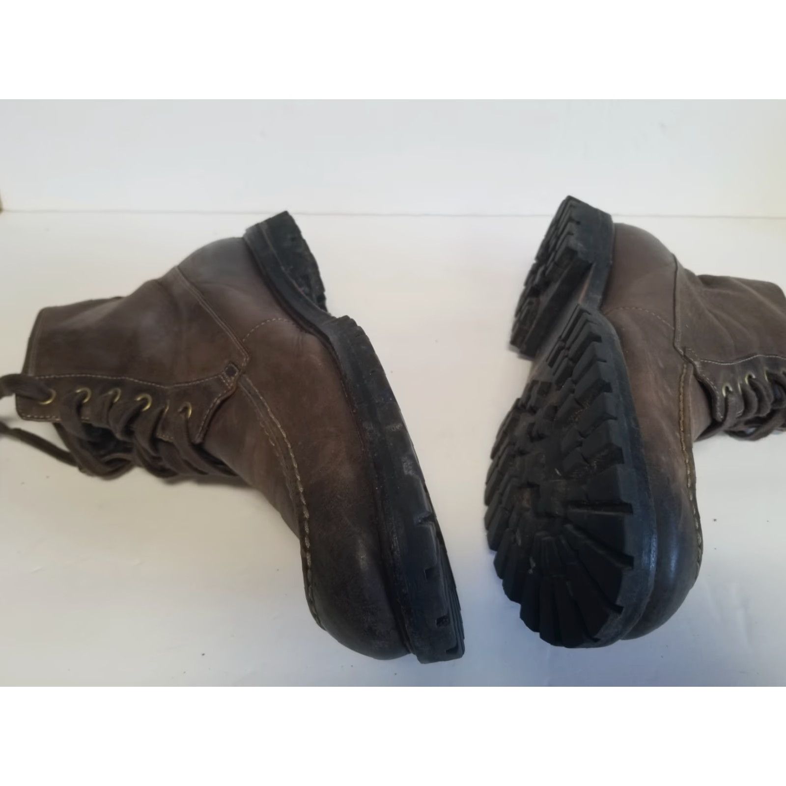 John Varvatos John Varvatos Boots Men Size 12 M Brown Leather Lace Up Combat Ankle Leather Outsole Round Toe Casual Boots Size US 12 / EU 45 - 7 Thumbnail