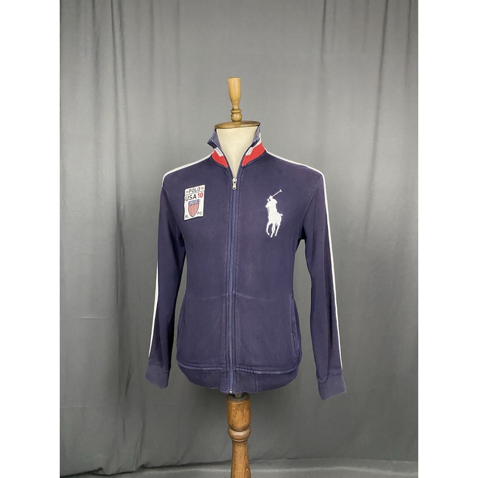 Polo Ralph Lauren Polo Ralph Lauren USA Team Men's Blue Full Zip High Neck Swe Size US M / EU 48-50 / 2 - 2 Thumbnail
