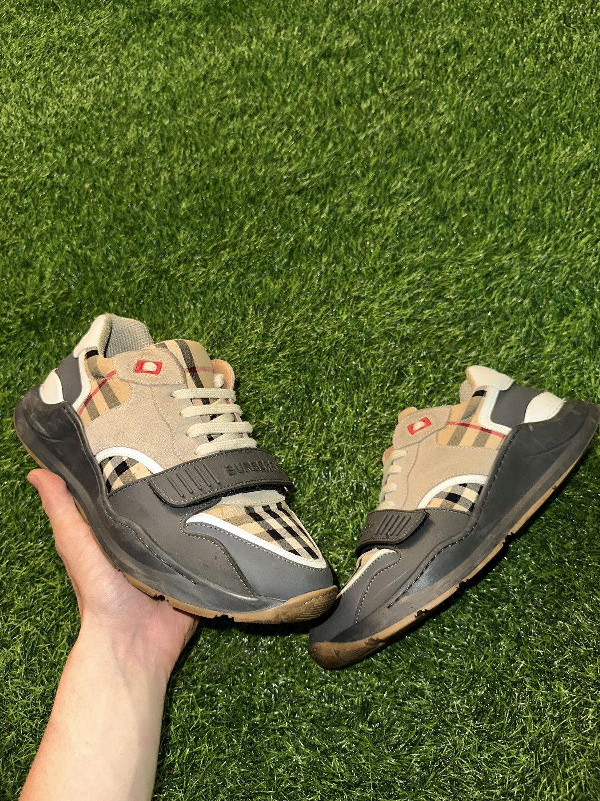Vintage Burberry leather sneakers size 44 Vintage Burberry leather sneakers size 44 main image 2