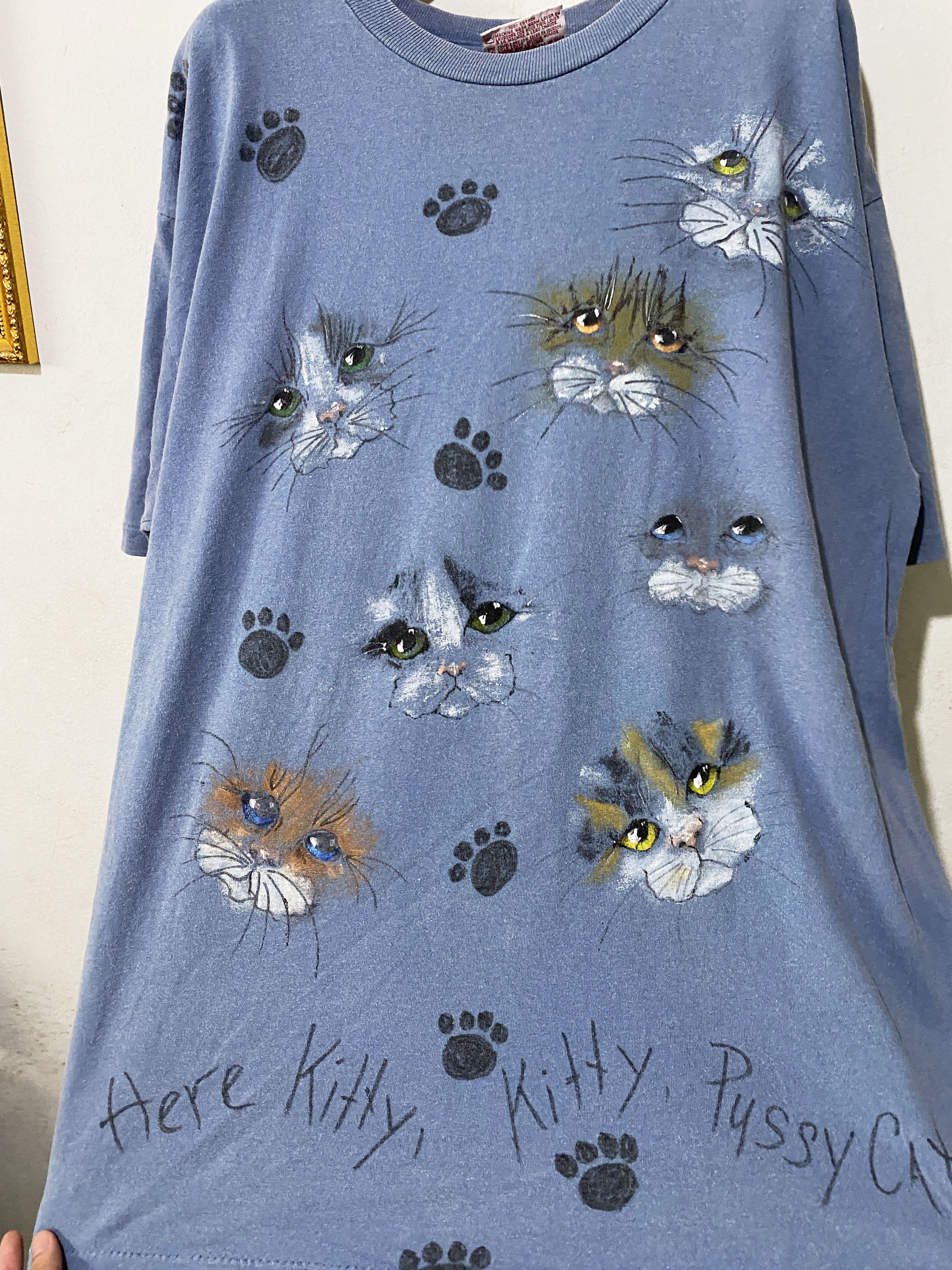Vintage Vintage Cat Shirt Size US XL / EU 56 / 4 - 2 Thumbnail