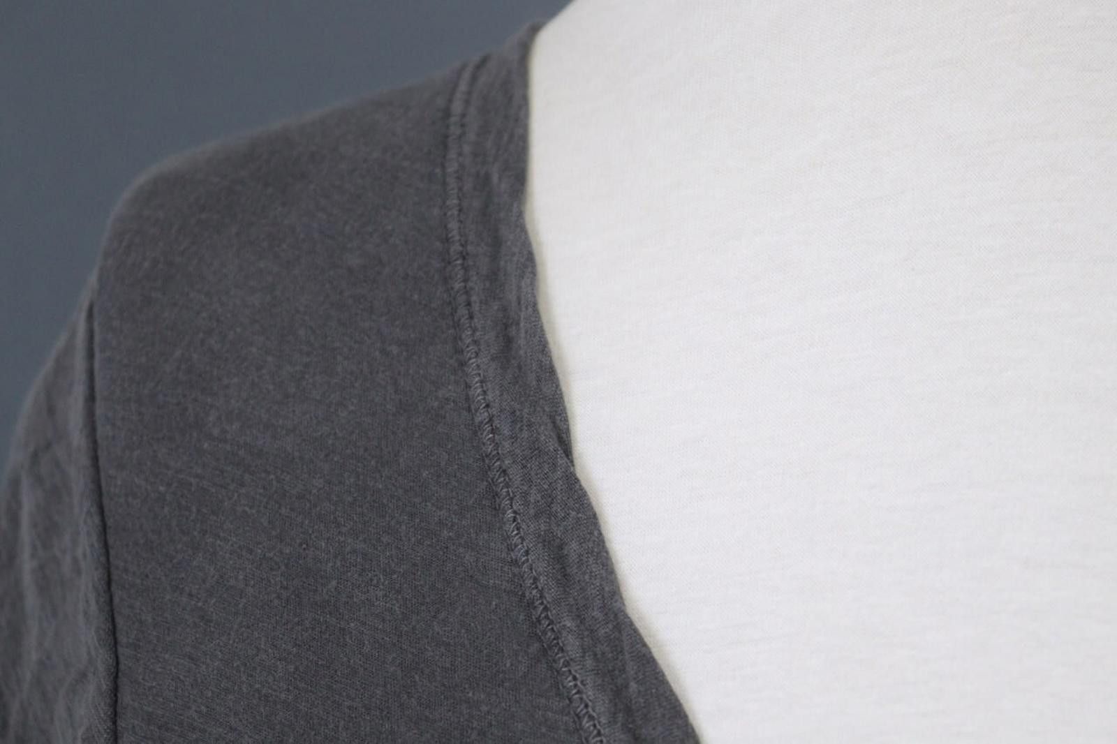 James Perse James Perse Gray Cotton V-Neck Pullover Blouse Top Size 4 Size S / US 4 / IT 40 - 7 Thumbnail