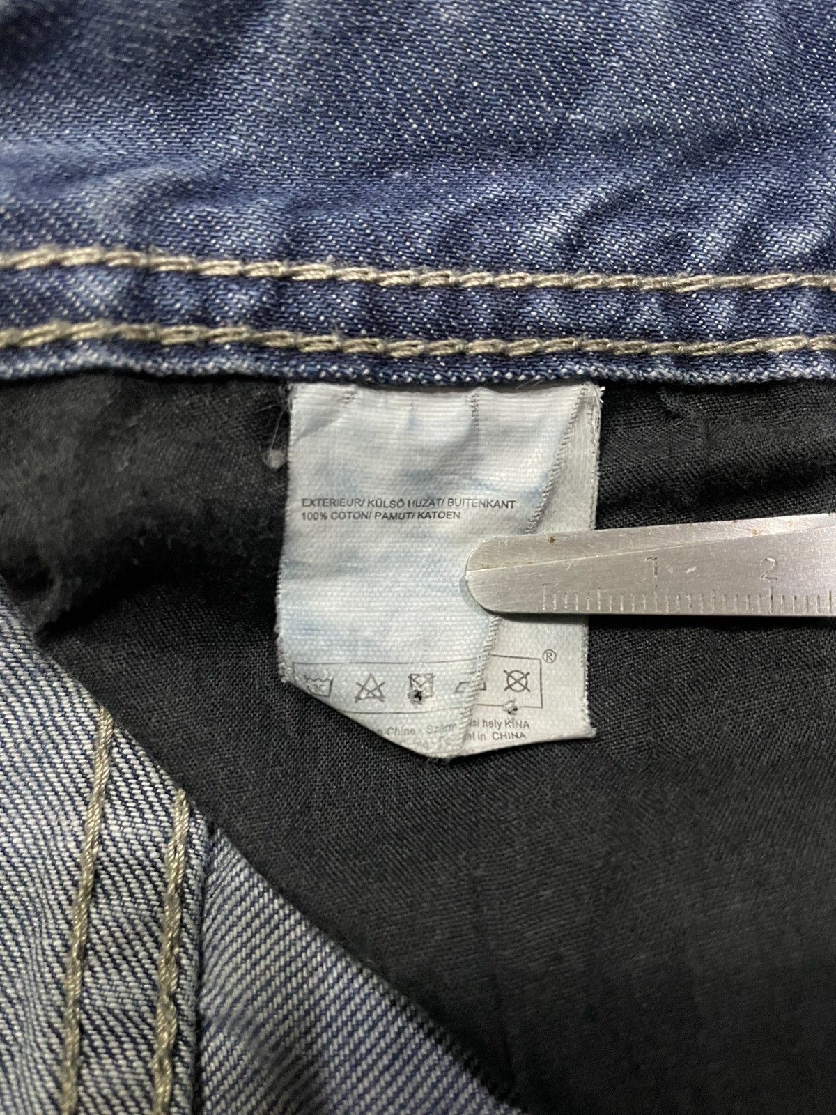 Japanese Brand Vintage DYNK Denim Straight Cut Mudwash Faded Jeans Size US 31 - 8 Thumbnail