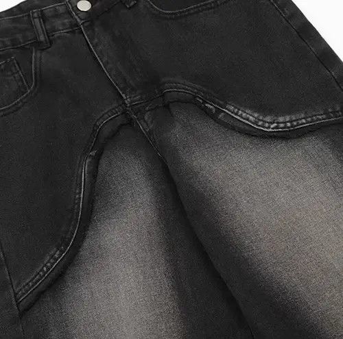 VIBE Retro Heavy Deconstructed Washed Work Jeans Size US 32 / EU 48 - 7 Thumbnail