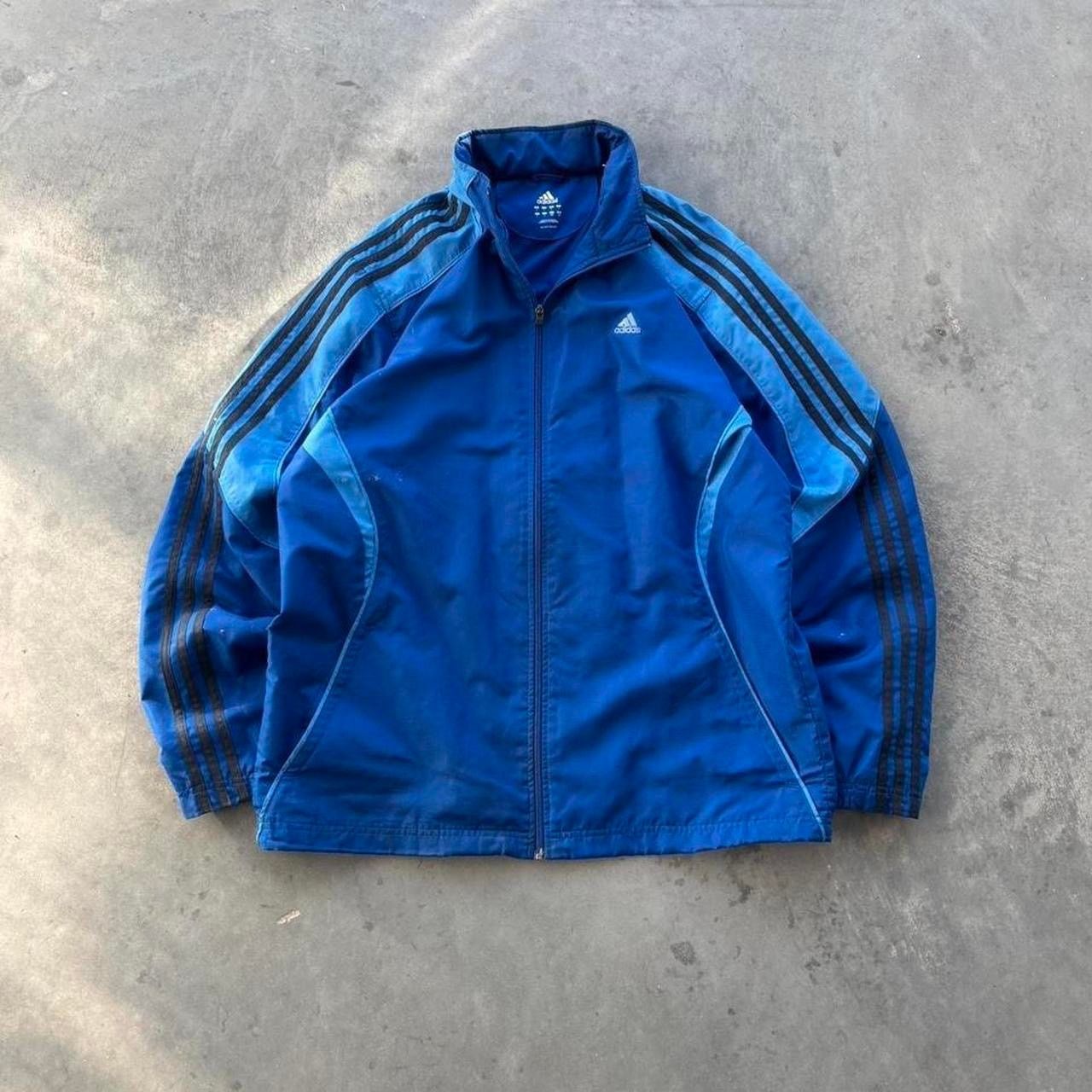 Adidas y2k adidas striped windbreaker jacket Size US L / EU 52-54 / 3 - 1 Thumbnail