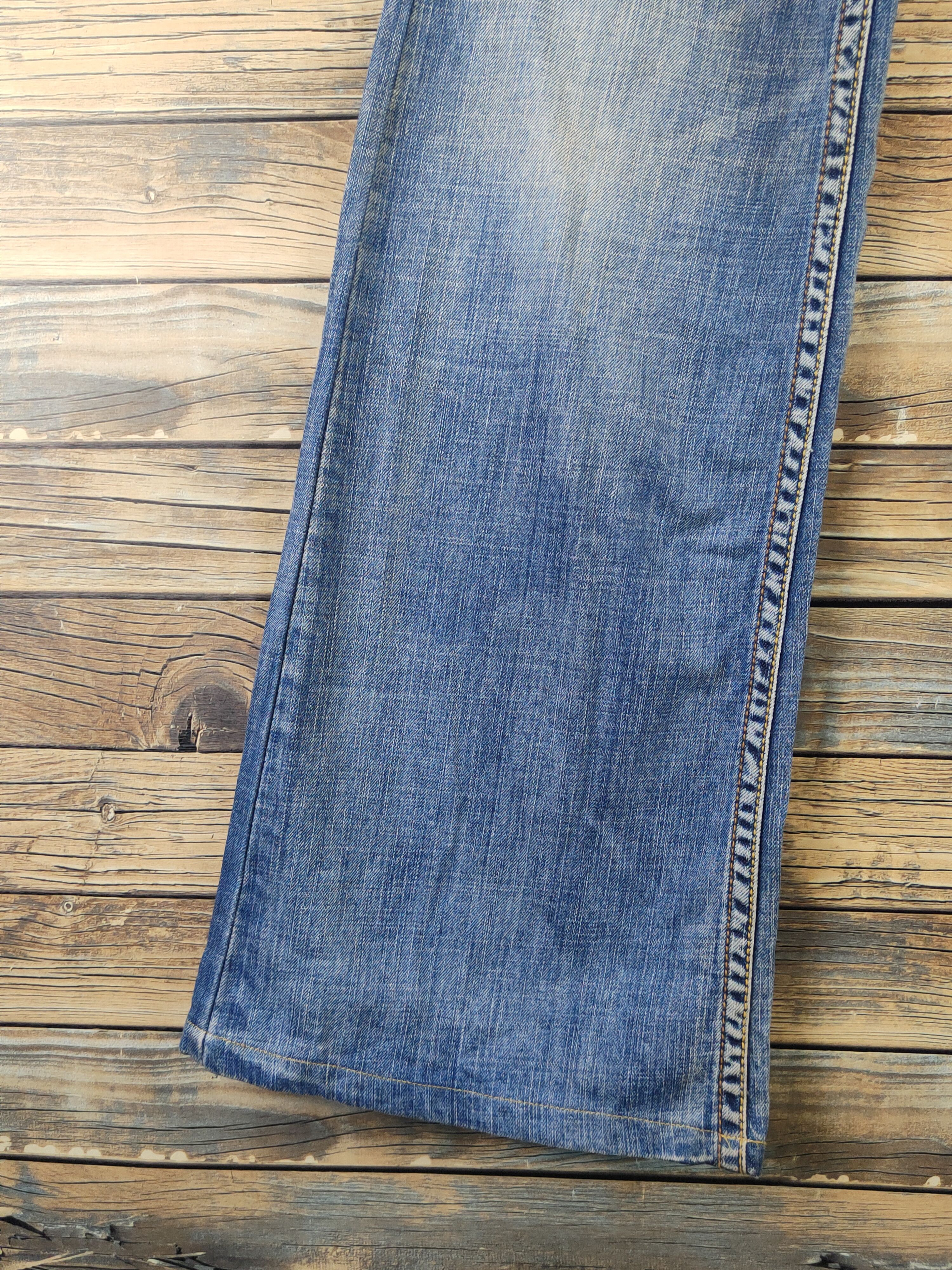 Japanese Brand DL Japanese Brand Blue Distressed Suspender Jeans #1082 Size 28" / US 6 / IT 42 - 7 Thumbnail