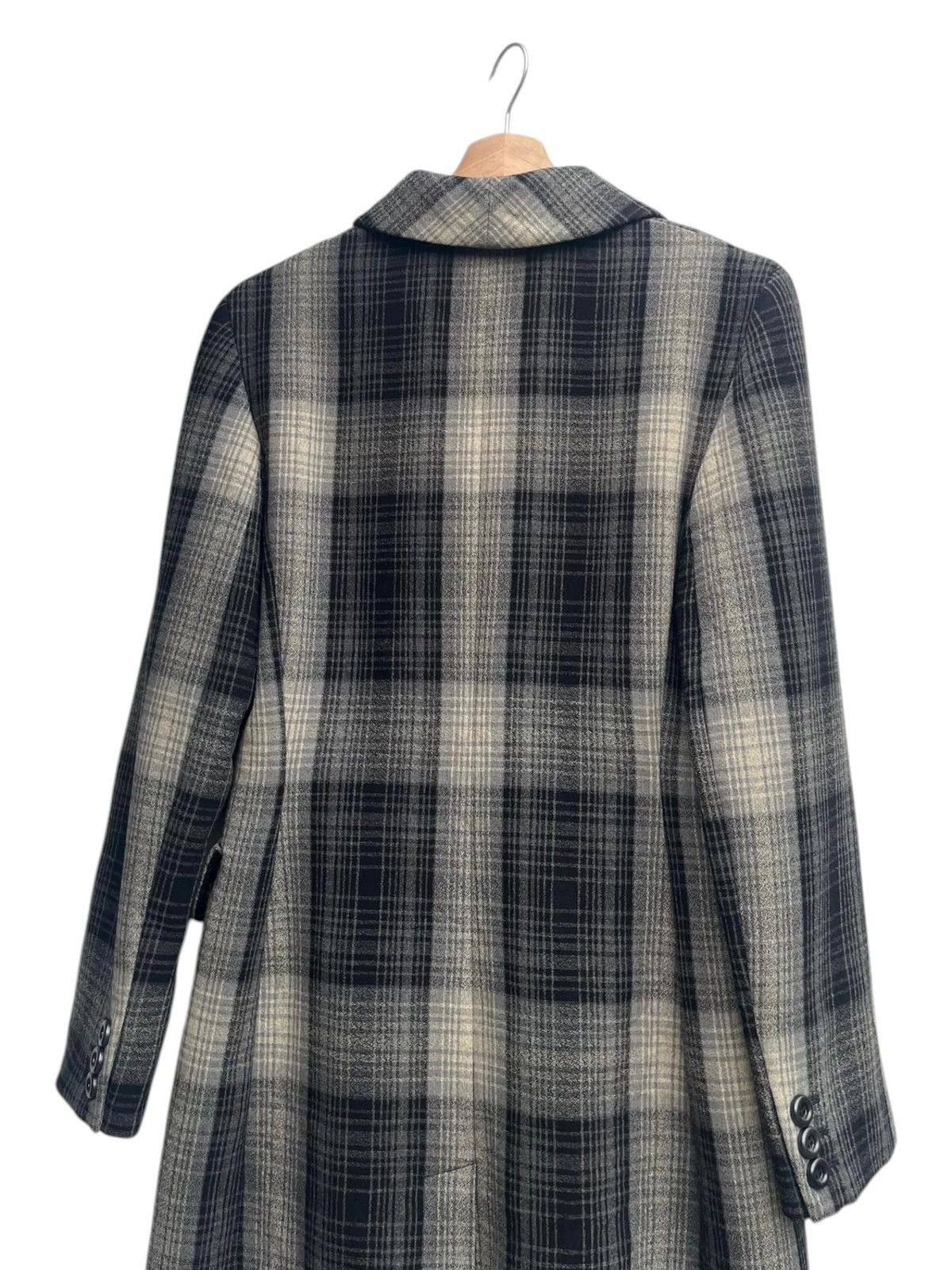 Max Mara Sportmax Plaid Double Breasted Wool Blend Coat Size S / US 4 / IT 40 - 10 Thumbnail