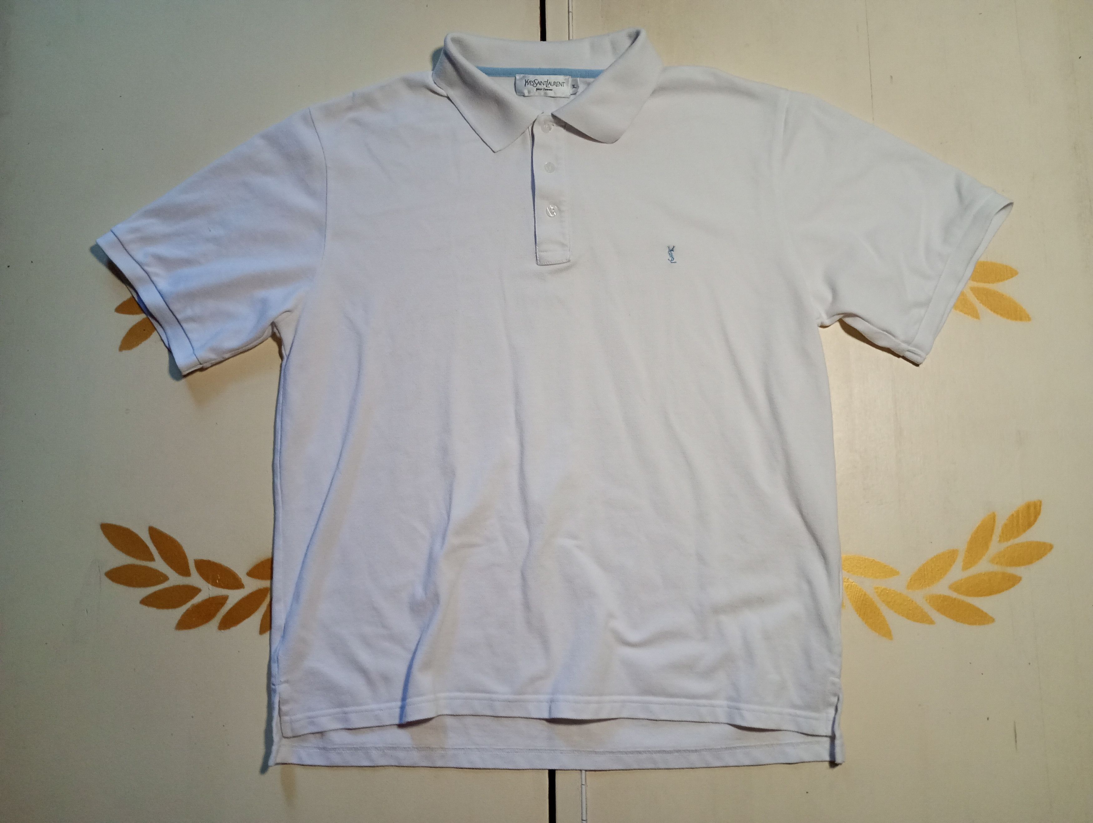 Yves Saint Laurent YSL Pour Homme Polo Shirt Vintage 90's Size US XL / EU 56 / 4 - 2 Thumbnail