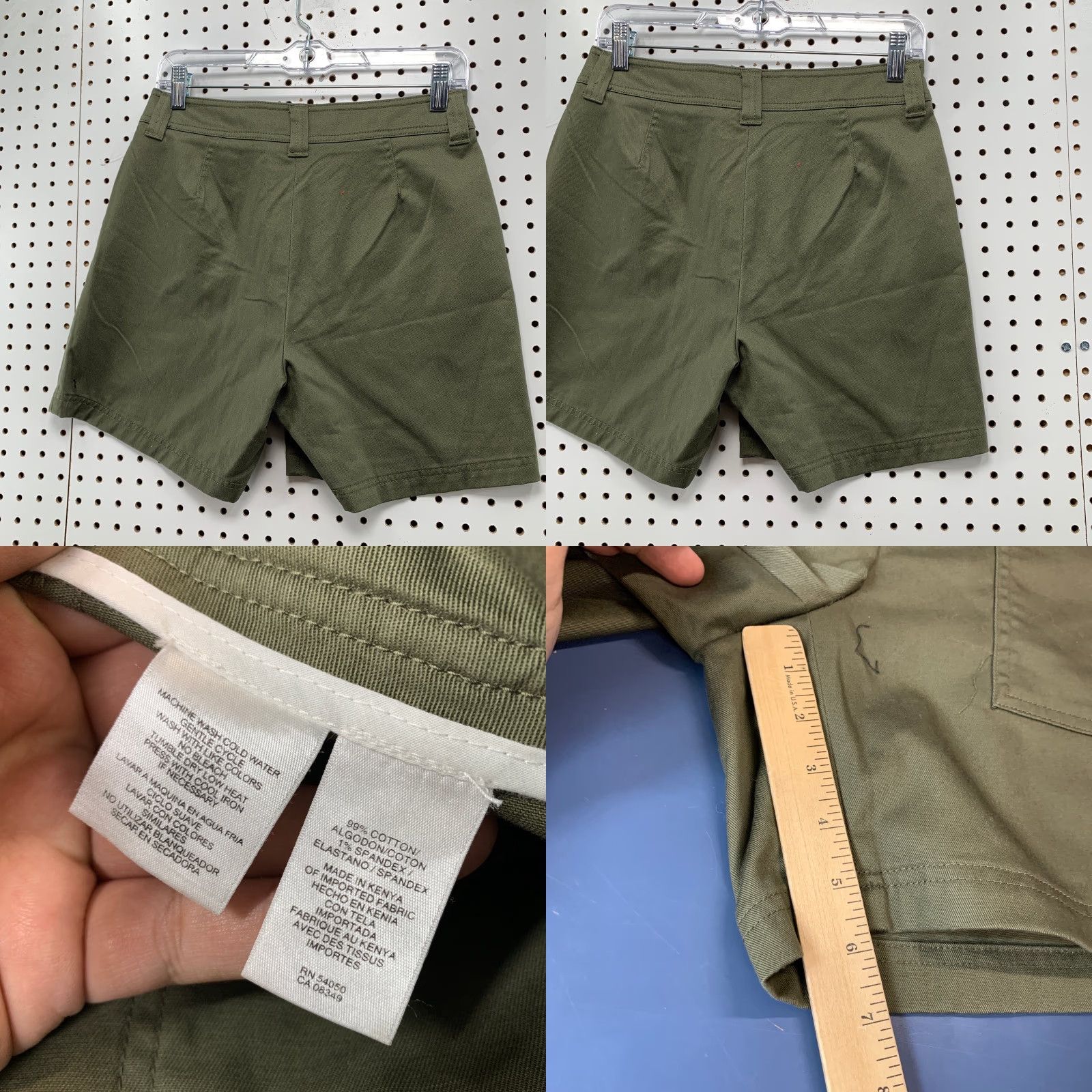 Jones New York Jones New York Chino Shorts Womens 4 Green Stretch Signature 30x6 (Regular) Casual M XS? Size 32" / US 10 / IT 46 - 8 Thumbnail