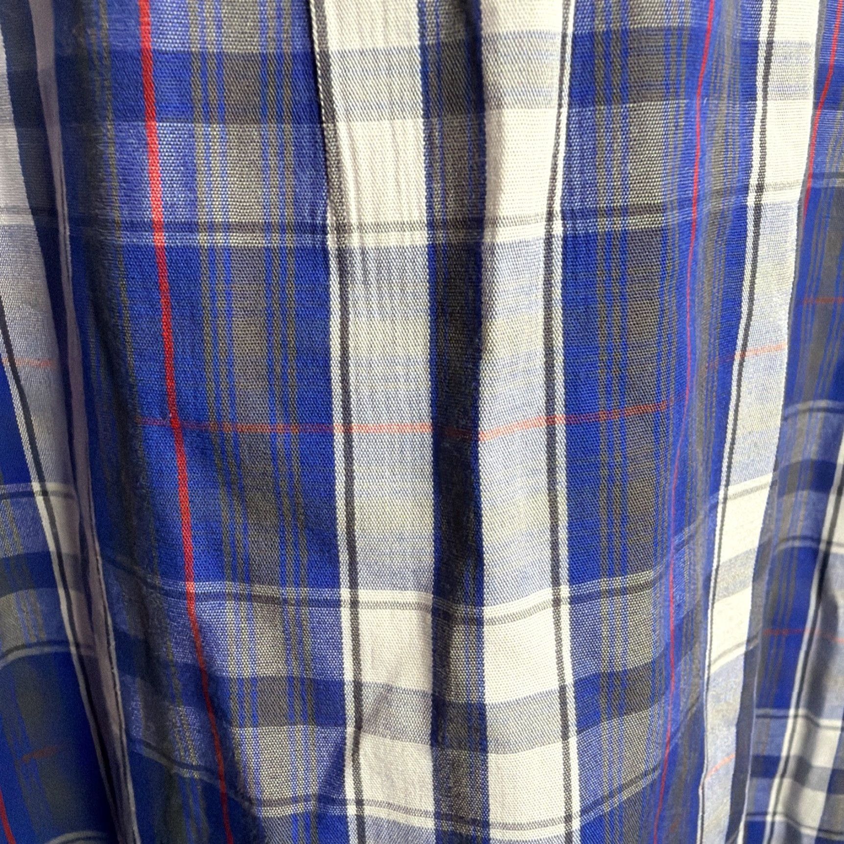 Hurley Hurley Shirt Button-Up Short Sleeve Plaid Multicolor Red White Blue Mens L Size US L / EU 52-54 / 3 - 5 Thumbnail