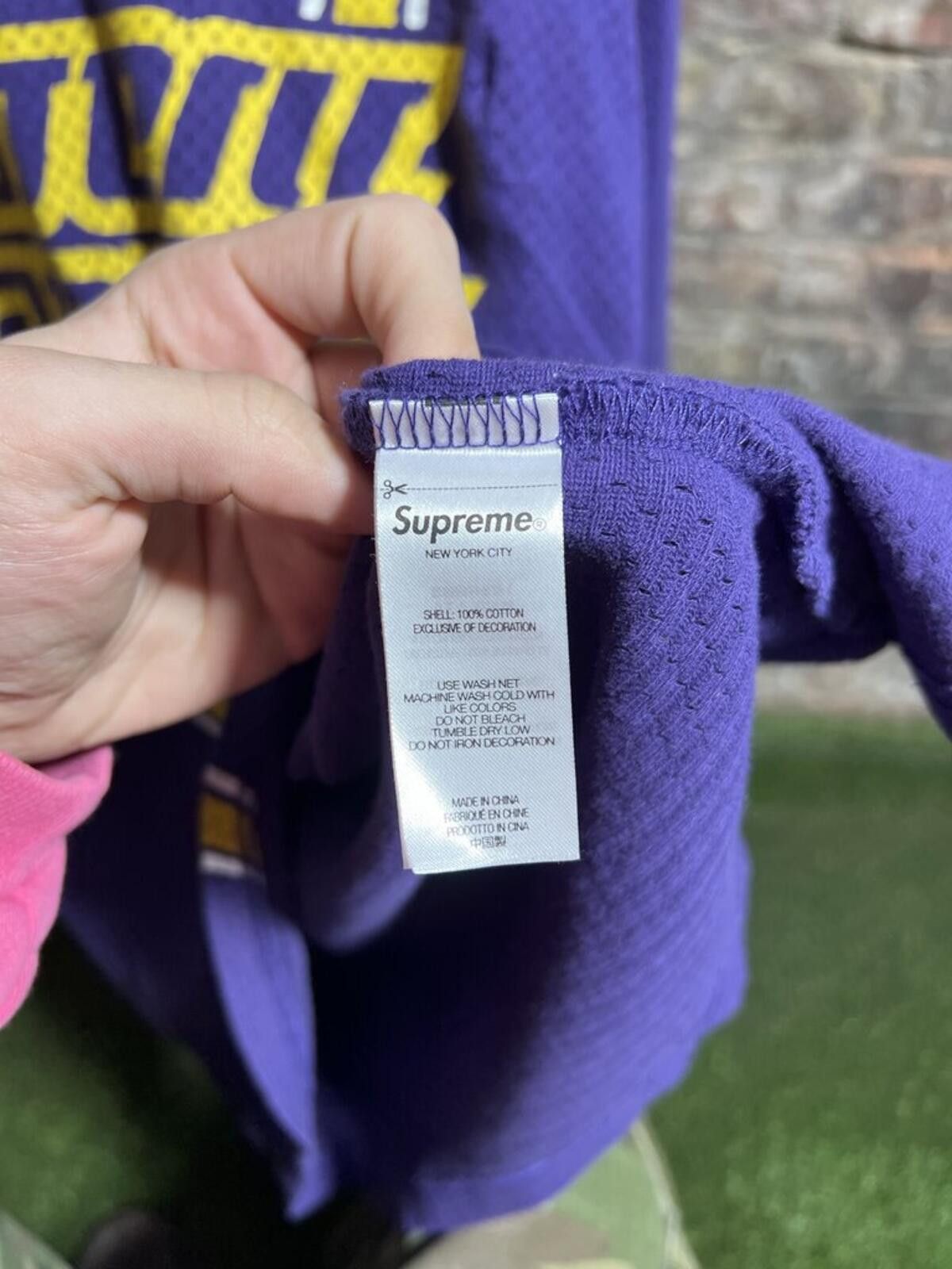 Supreme Supreme X Hysteric Glamour Purple Jersey Sz. L Size ONE SIZE - 4 Thumbnail