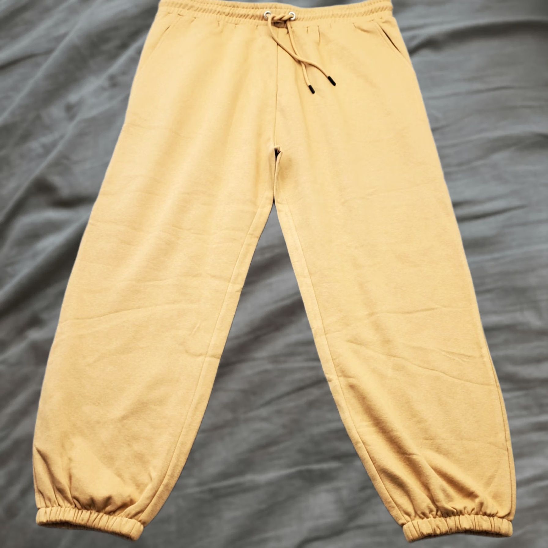 Vintage Threads Connect Jogger Pants Womens 3XL Tan Fleece Lined Drawstring Tapered Leg Size 40" / US 18 - 1 Thumbnail