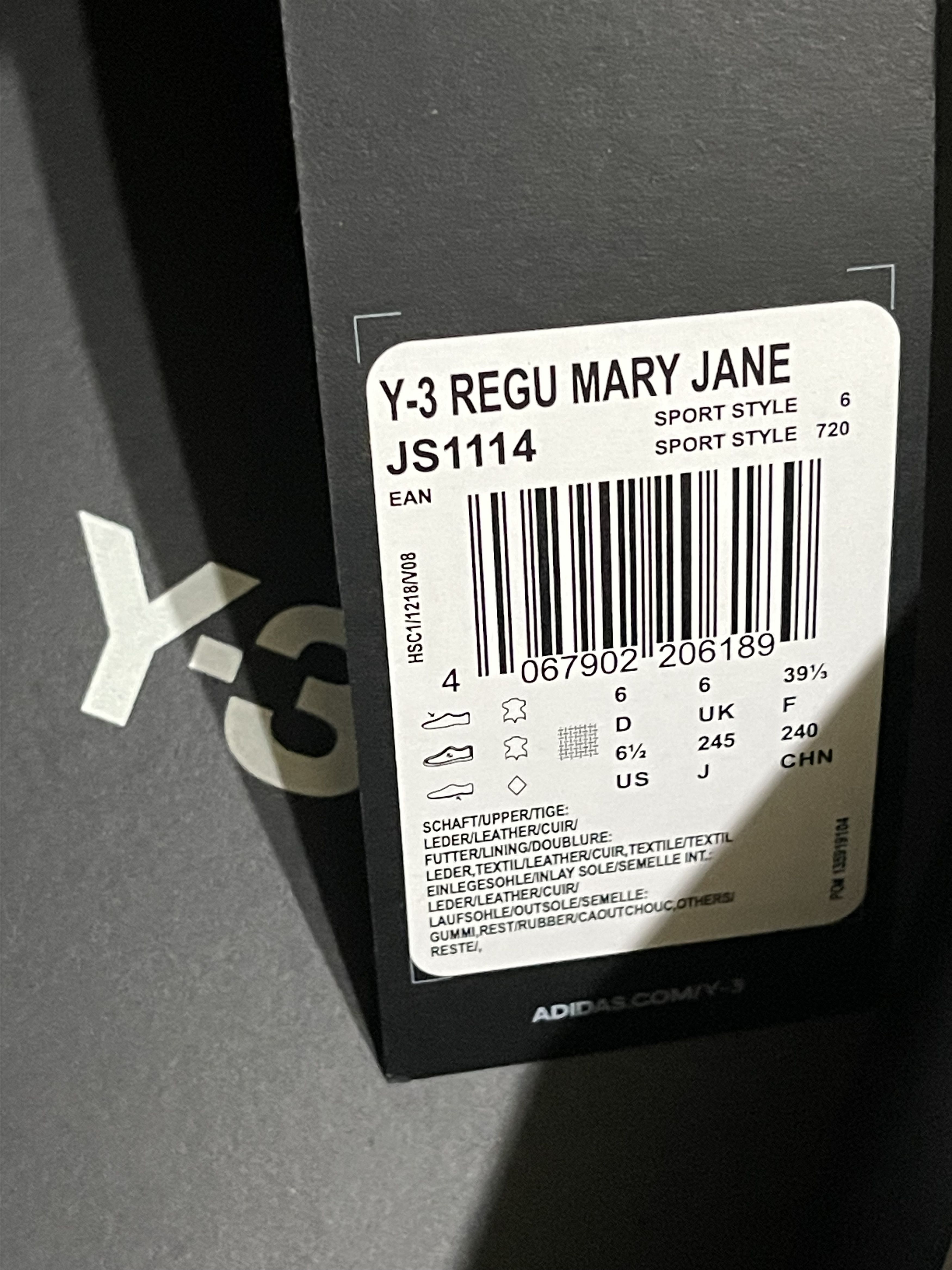 Y-3 Y-3 Regu Mary Jane low-top leather sneakers Size US 6.5 / EU 39-40 - 9 Thumbnail