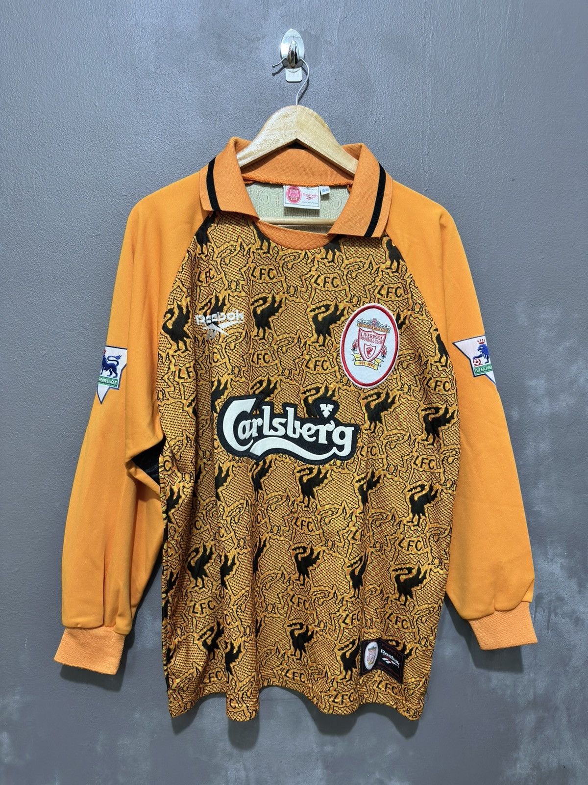 Very Rare Vintage Liverpool 1996 GK LS Football Jersey James
