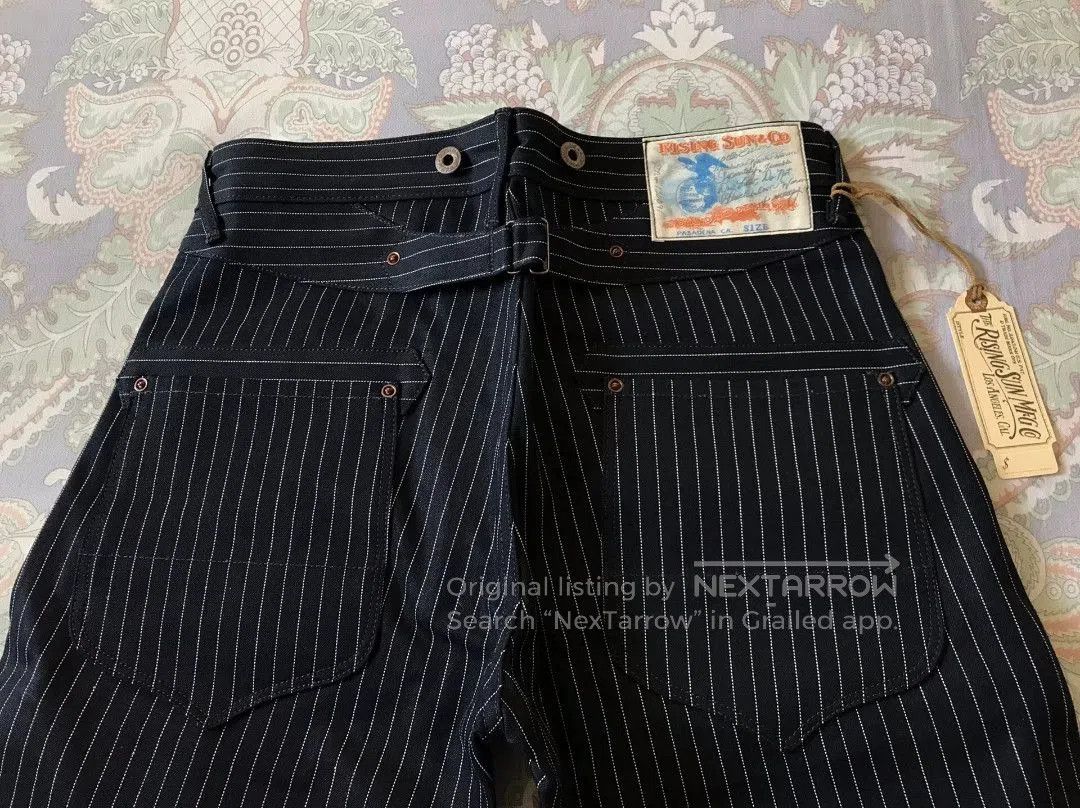 Rising Sun & Co. Rising Sun Indigo Striped Work Pants. Size US 29 - 6 Thumbnail