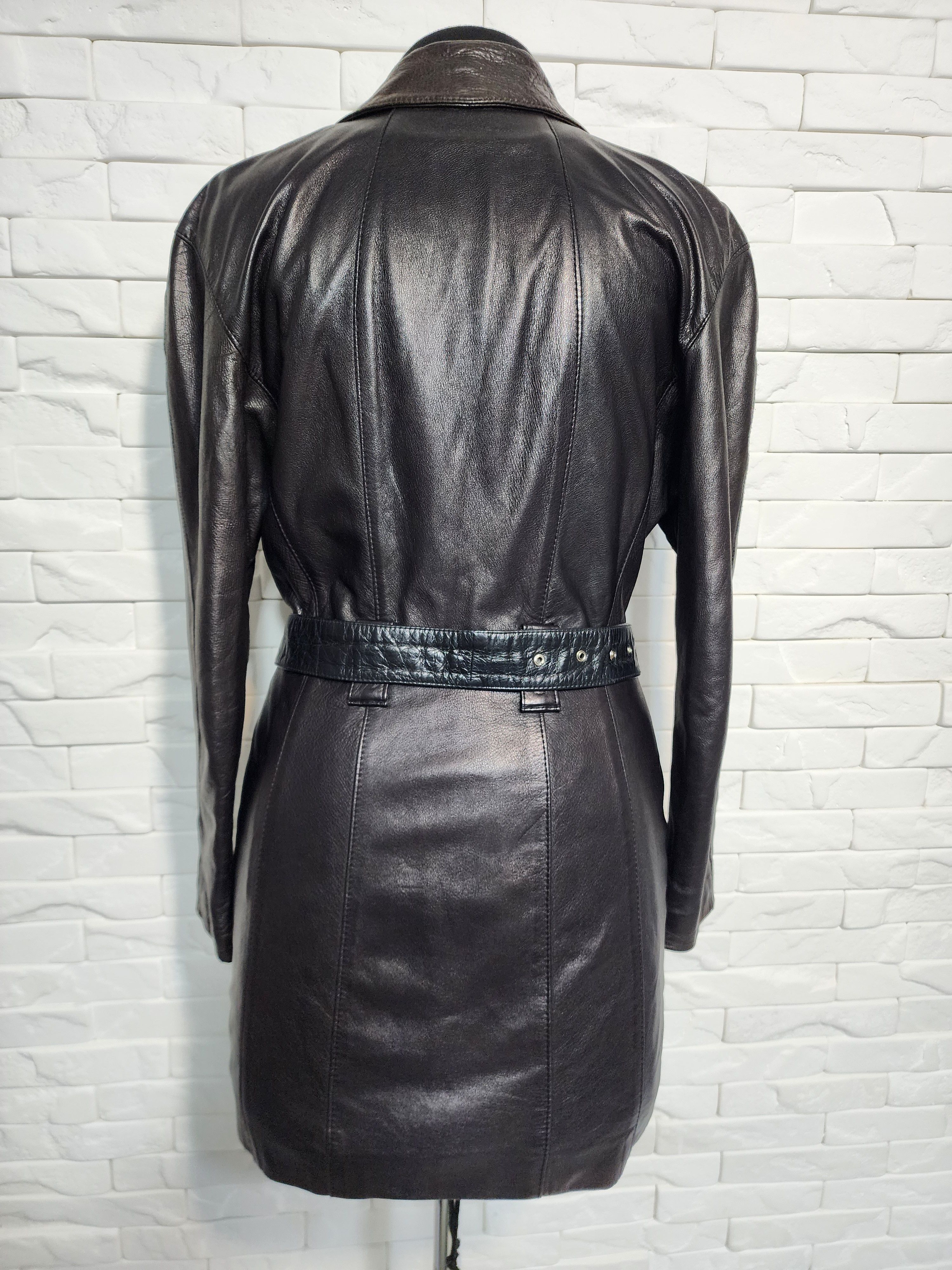 Genuine Leather Black Genuine Leather Jacket: Size S / US 4 / IT 40 - 4 Thumbnail