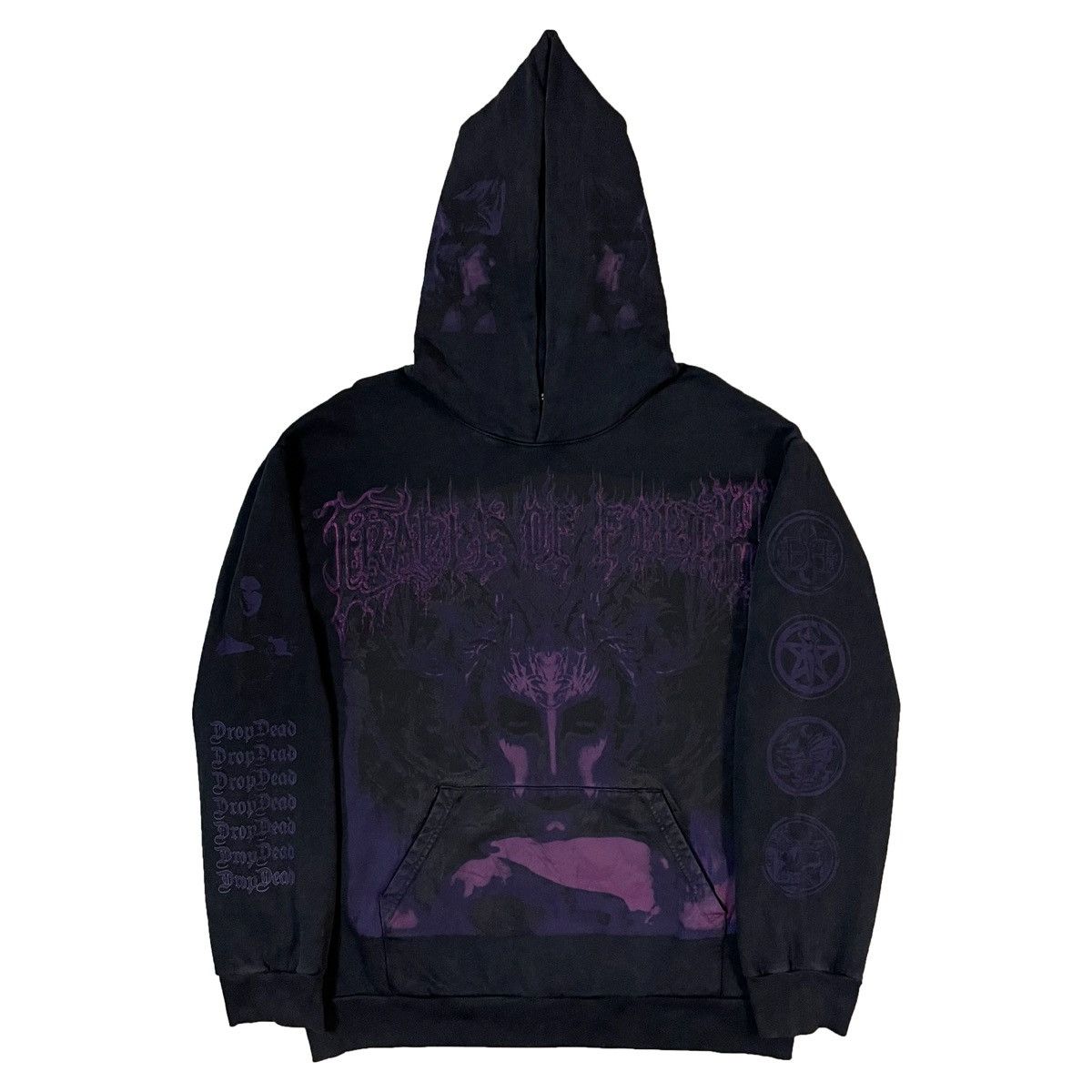 【激レア】DROPDEAD cradle of filth パーカー　Lサイズ Band Tees × Drop Dead drop dead x cradle of filth luxury overprint