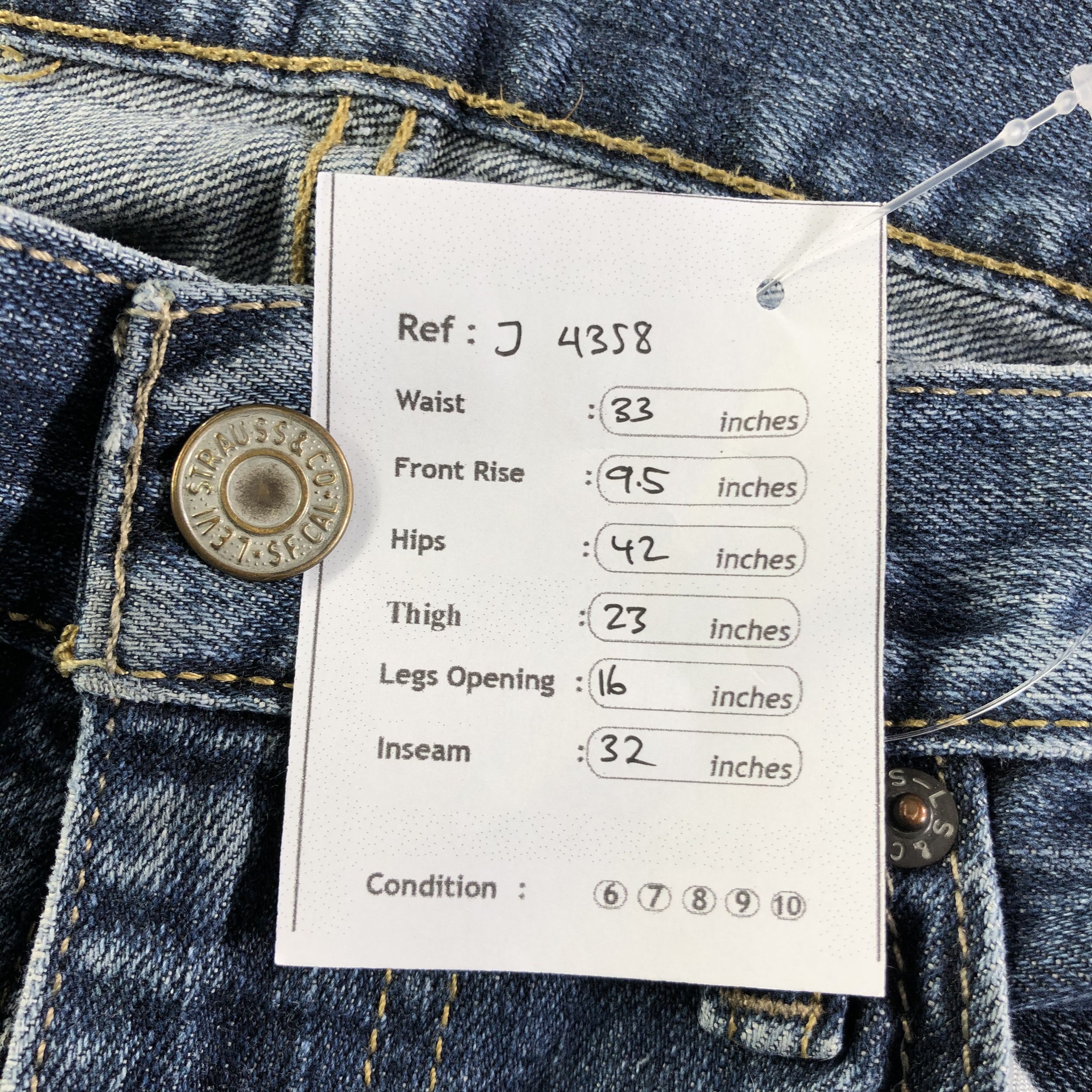 Levi's Vintage Levis 559 Jeans-J4358 Size US 33 - 12 Thumbnail