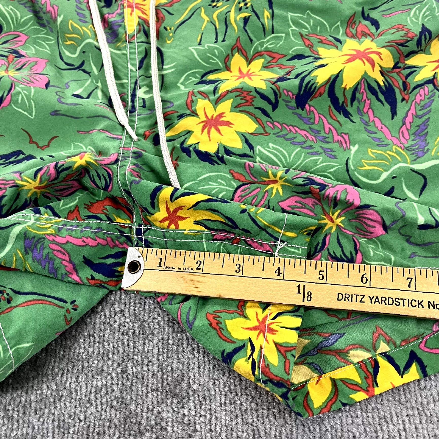 Polo Ralph Lauren Polo Ralph Lauren Swim Trunks Mens XL x 4.5" Green Floral Animals Lined Preppy Size US XL / EU 56 / 4 - 6 Thumbnail