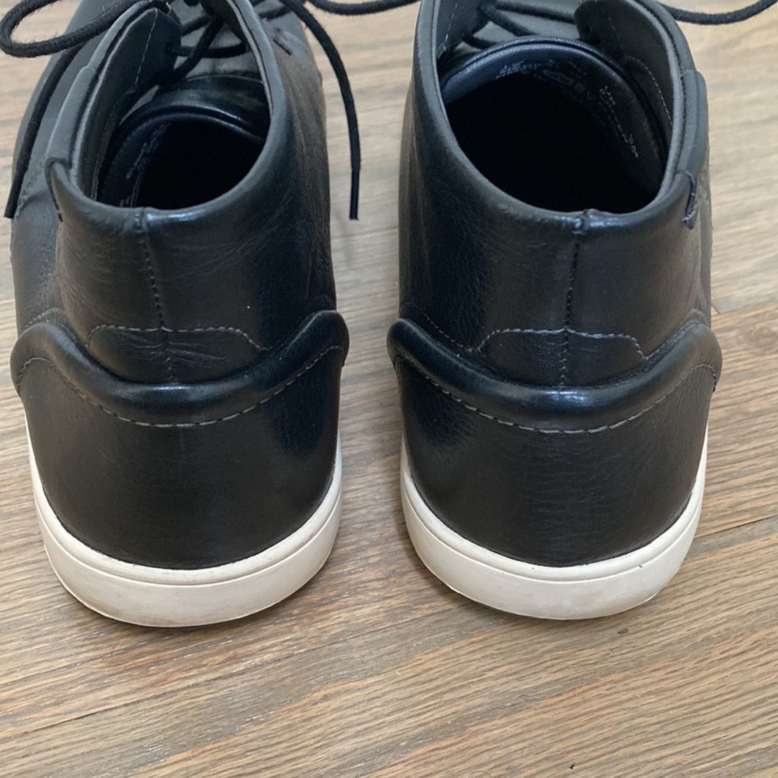 Hush Puppies Hush Puppies Black Leather Lace Up Bootie Size 9.5 Size US 9.5 / EU 42-43 - 3 Thumbnail