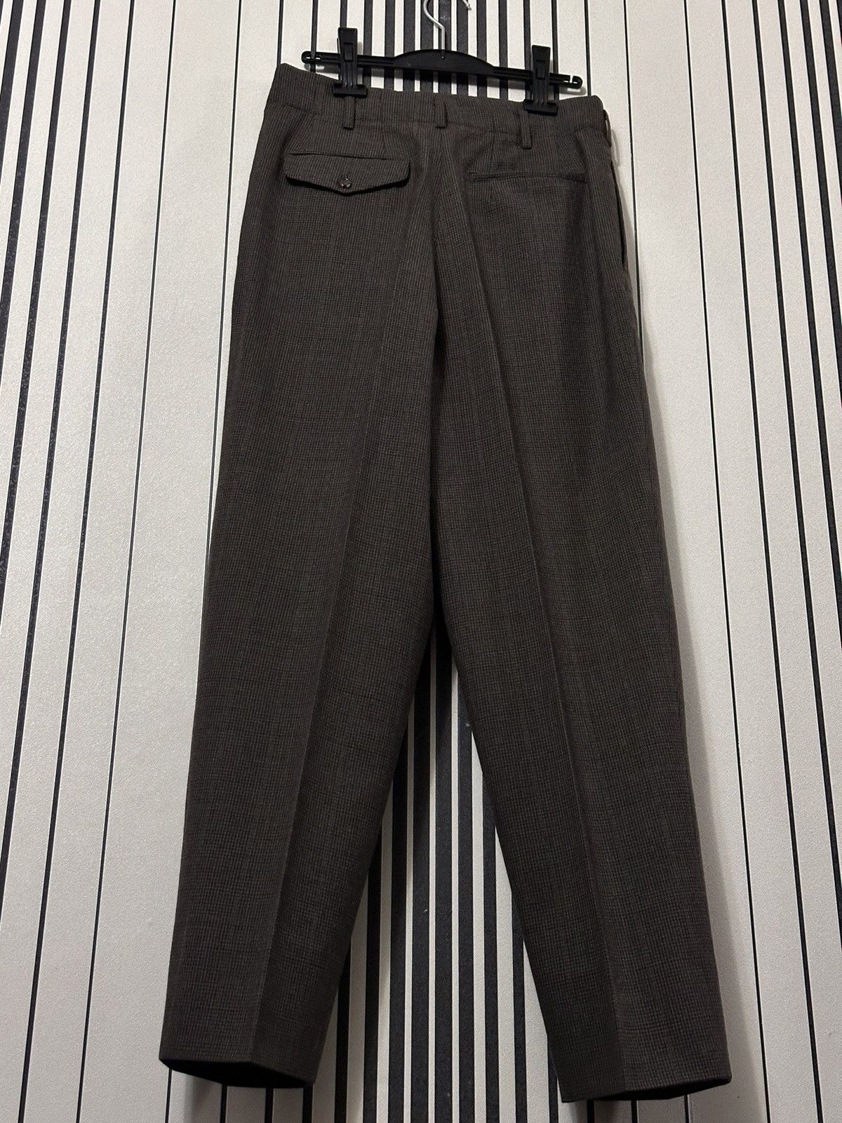 Comme des Garcons A/W89 Comme des Garcons Plaid Brown/Gray Luxury Wool Suit Size 48R - 17 Thumbnail