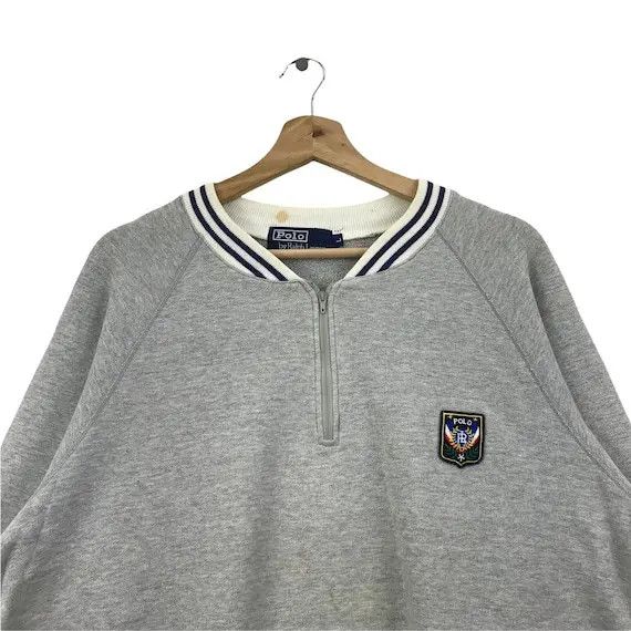 Polo Ralph Lauren Vtg POLO RAPLH LAUREN Crest Cookies Logo Sweater Pullover Size US XL / EU 56 / 4 - 3 Thumbnail
