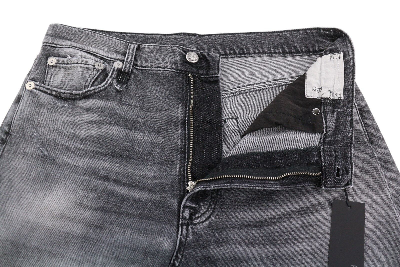 R13 BOYFRIEND 30 Vintage Grey Distress 88268 Size 30" / US 8 / IT 44 - 5 Thumbnail