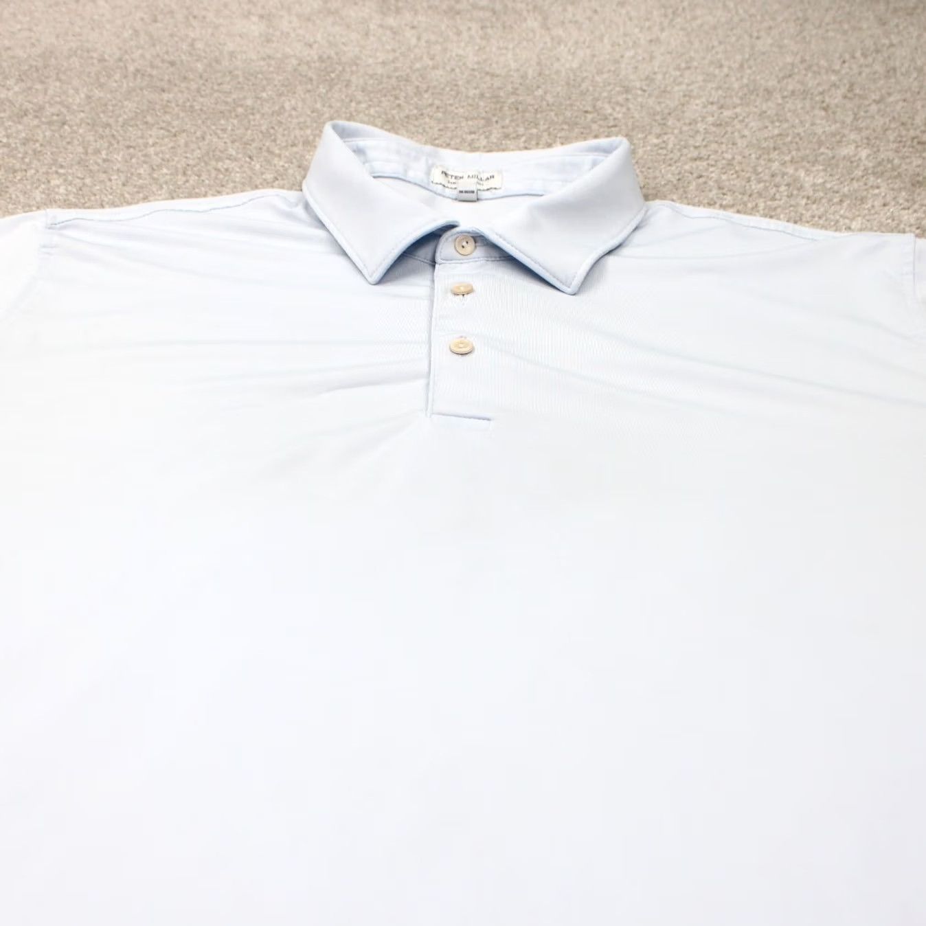 Peter Millar Peter Millar Summer Comfort Polo Shirt Mens 2XL Blue Poly Spandex Short Sleeve Golf Shirt Size US XXL / EU 58 / 5 - 6 Thumbnail