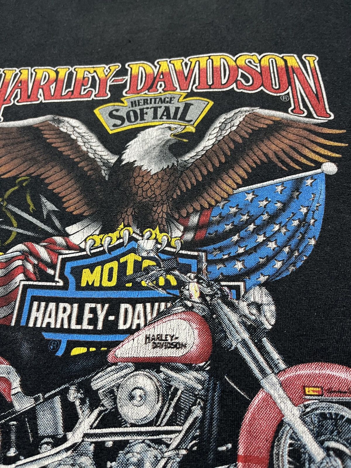 Harley Davidson Harley Davidson Vintage 1986 3D Emblem Eagle Motorcycles Size US M / EU 48-50 / 2 - 11 Thumbnail
