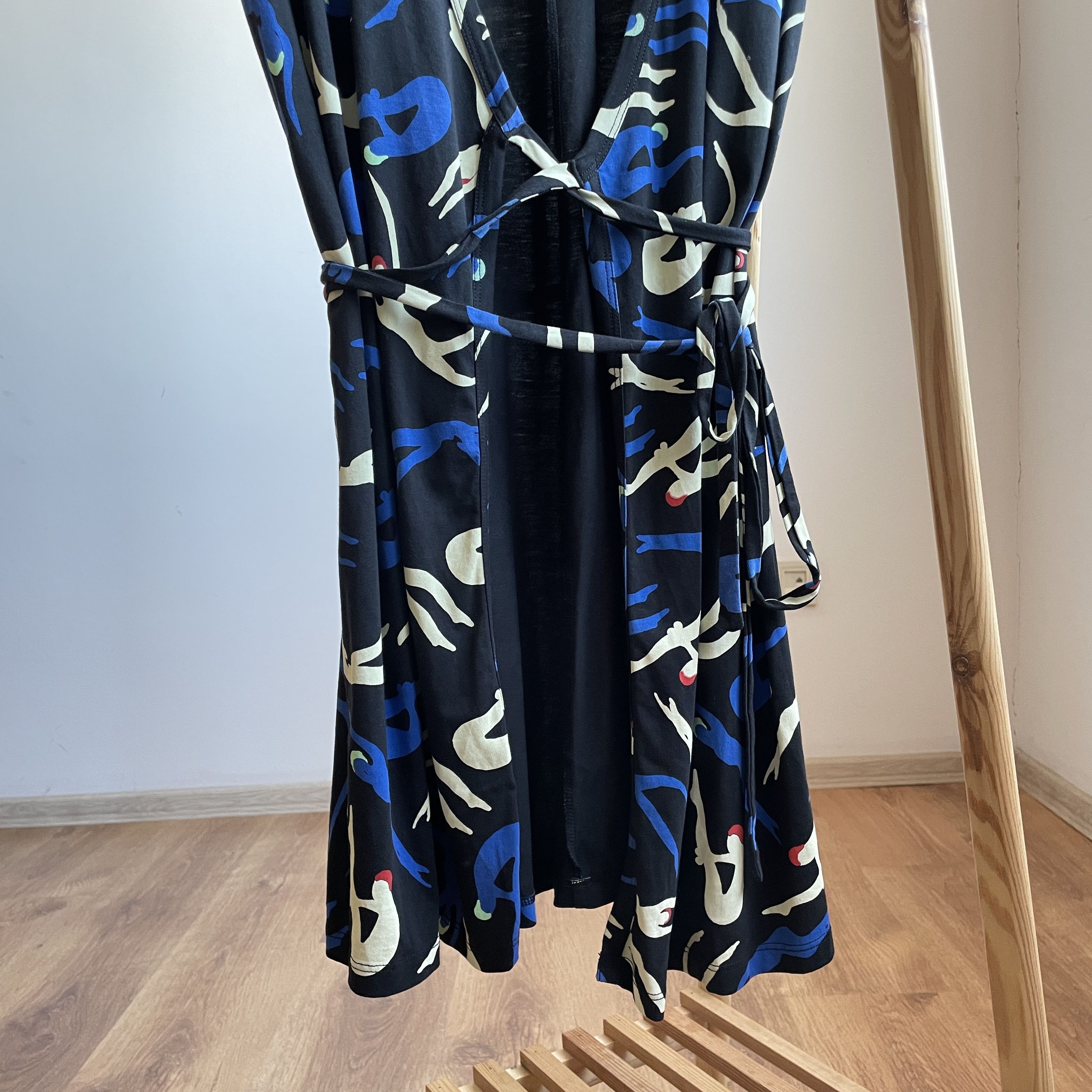 Diane von Furstenberg Cotton Short Sleeve Wrap Dress
