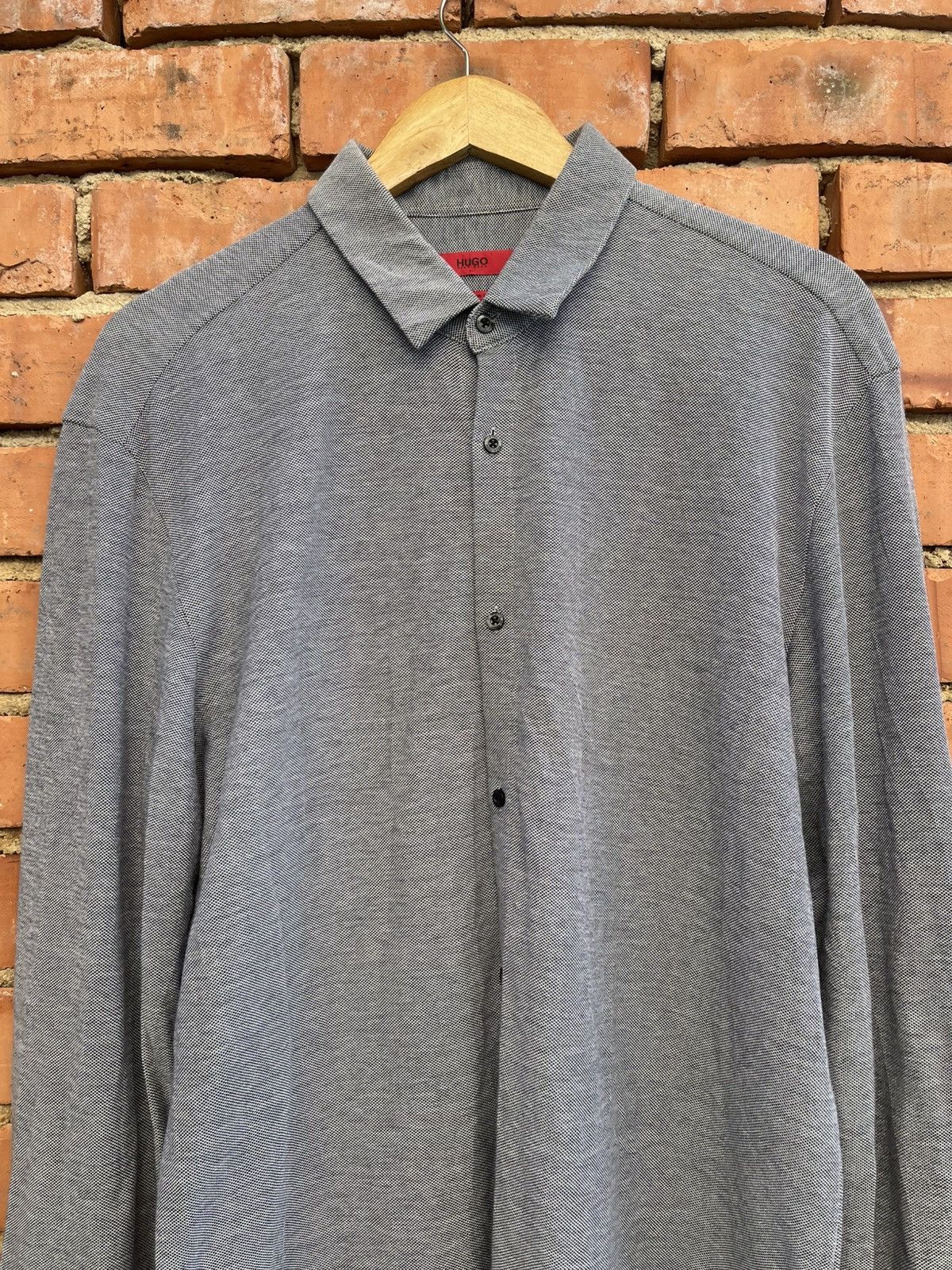 Hugo Mens Hugo Boss Gray Shirt Size XXL Size US XXL / EU 58 / 5 - 2 Thumbnail