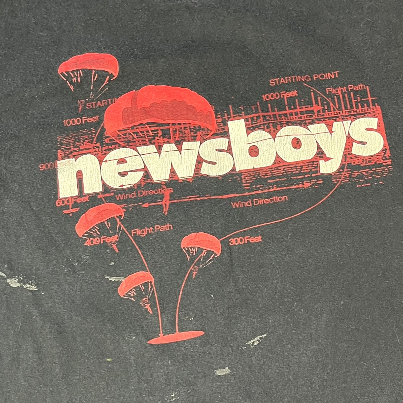 Band Tees 2000’s Newsboys Parachute Graphic Band T-shirt XL Black Size US XL / EU 56 / 4 - 3 Thumbnail