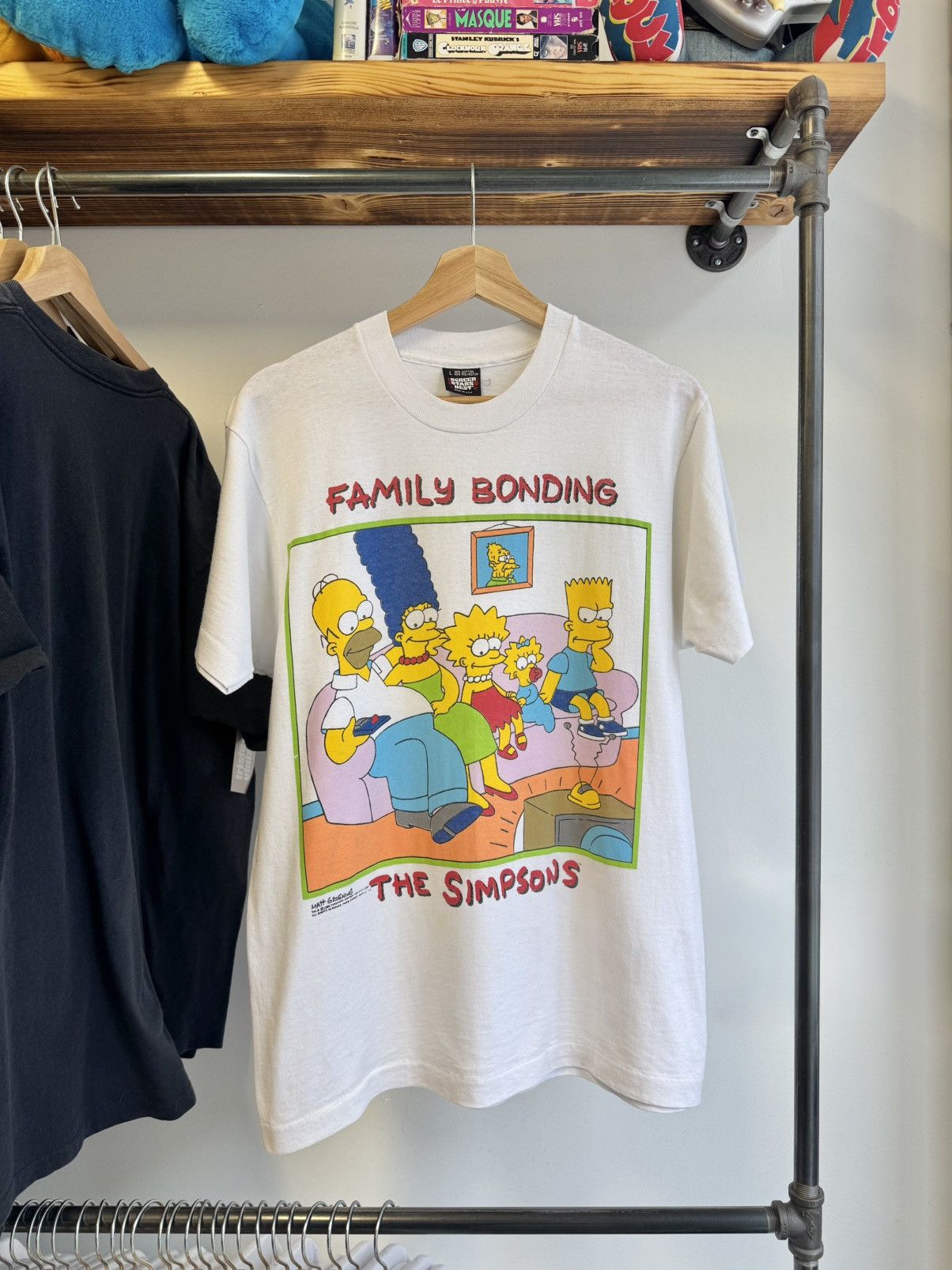 The Simpsons 1989 The Simpsons “Family Bonding” tee Size US L / EU 52-54 / 3 - 1 Thumbnail