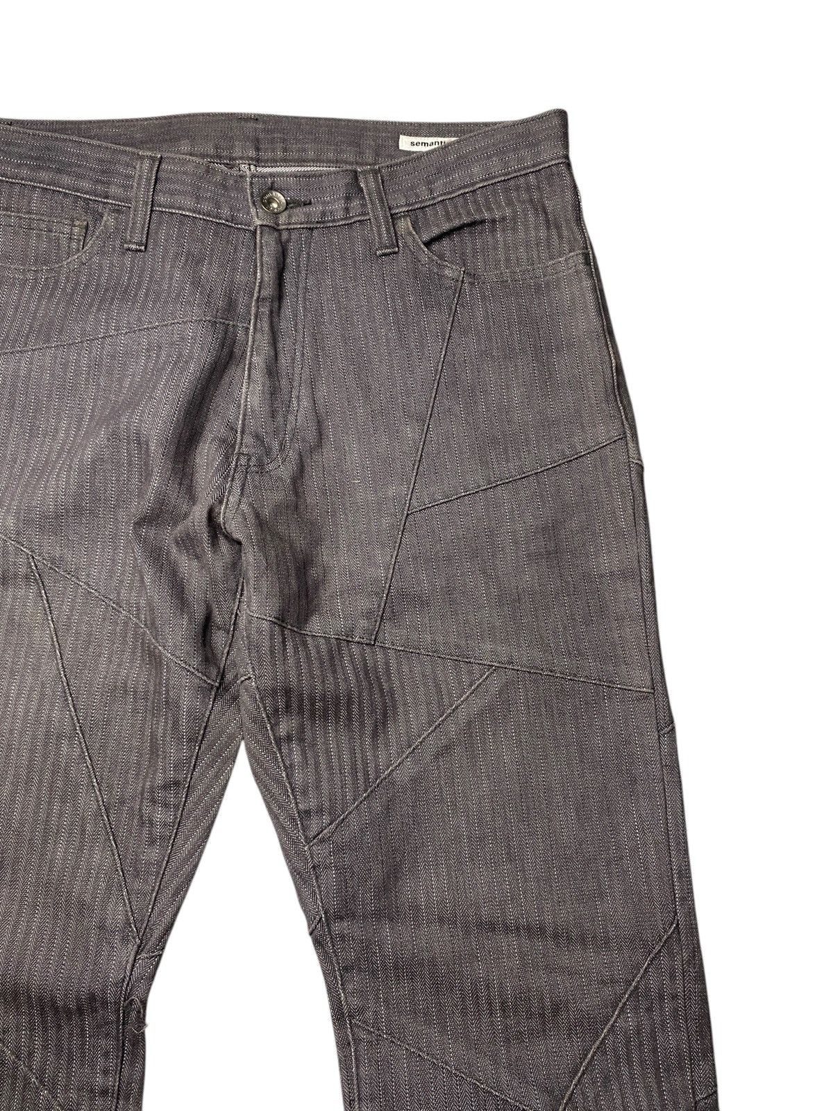 If Six Was Nine 2000's Semantic Design Flared Pinstripe Spiral Pants Size US 30 / EU 46 - 8 Thumbnail