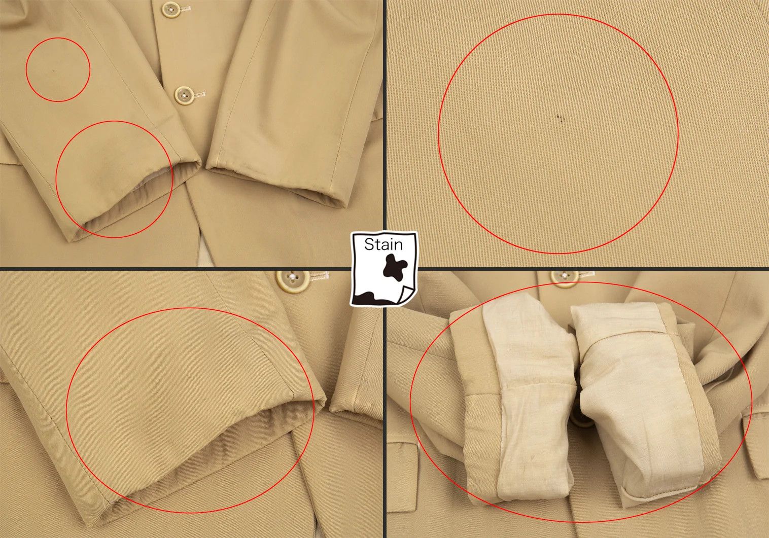 Yohji Yamamoto Yohji Yamamoto Beige No-Collar Wool Gabardine Jacket Size US M / EU 48-50 / 2 - 8 Thumbnail