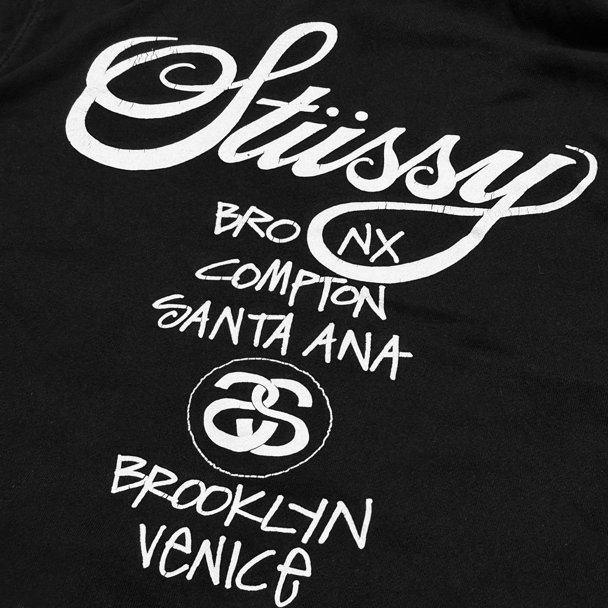 Stussy Stussy thrashed bronx Compton rare hoodie USA made vintage Size US M / EU 48-50 / 2 - 3 Thumbnail