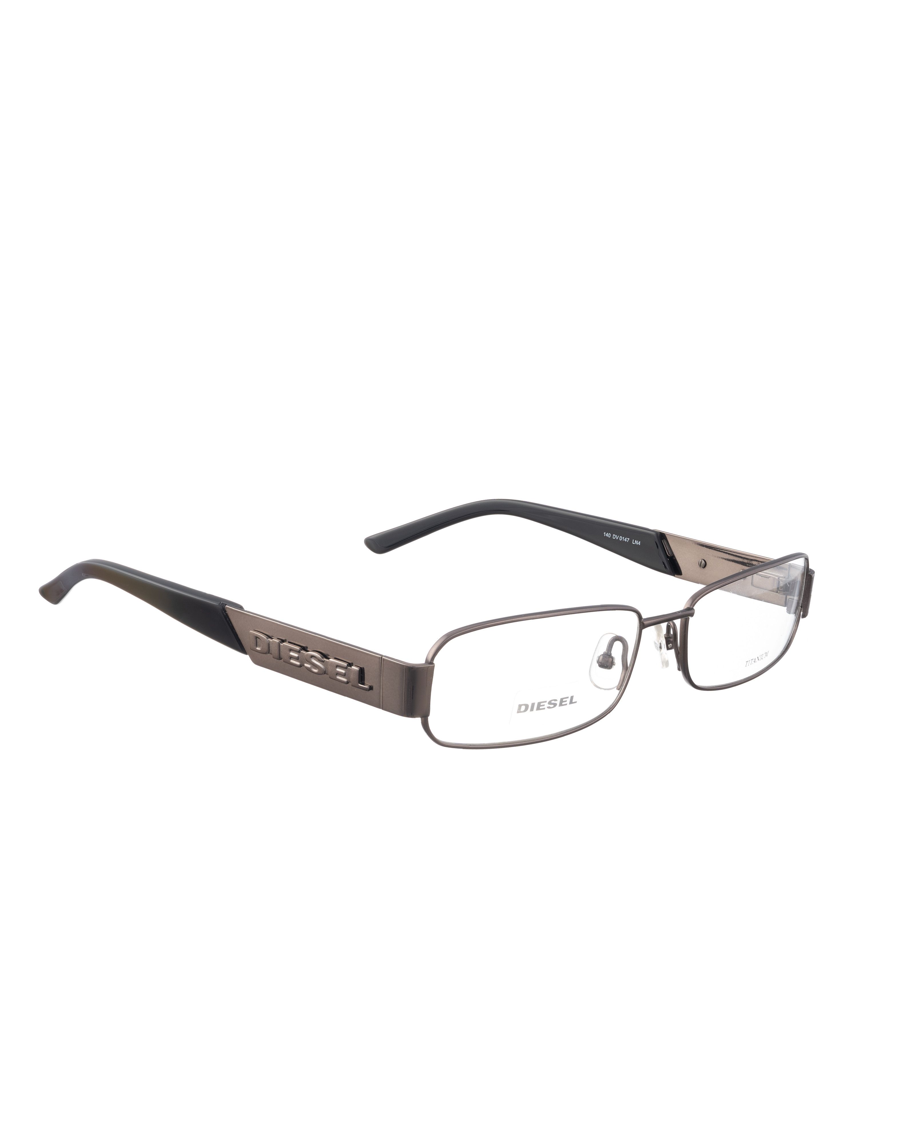 Diesel Diesel 00s Black & Metal Glasses with Big Silver Logo Size ONE SIZE - 1 Thumbnail