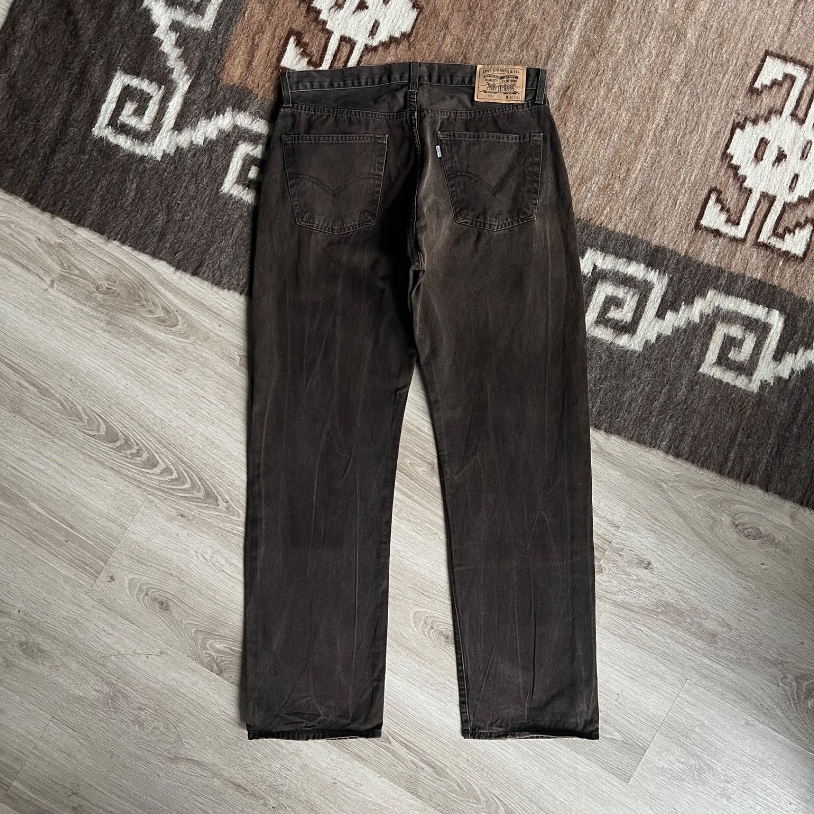 Levi's Levi’s 551 White Tab Vintage Cotton Pants Jeans 9821AC Size US 35 - 1 Thumbnail