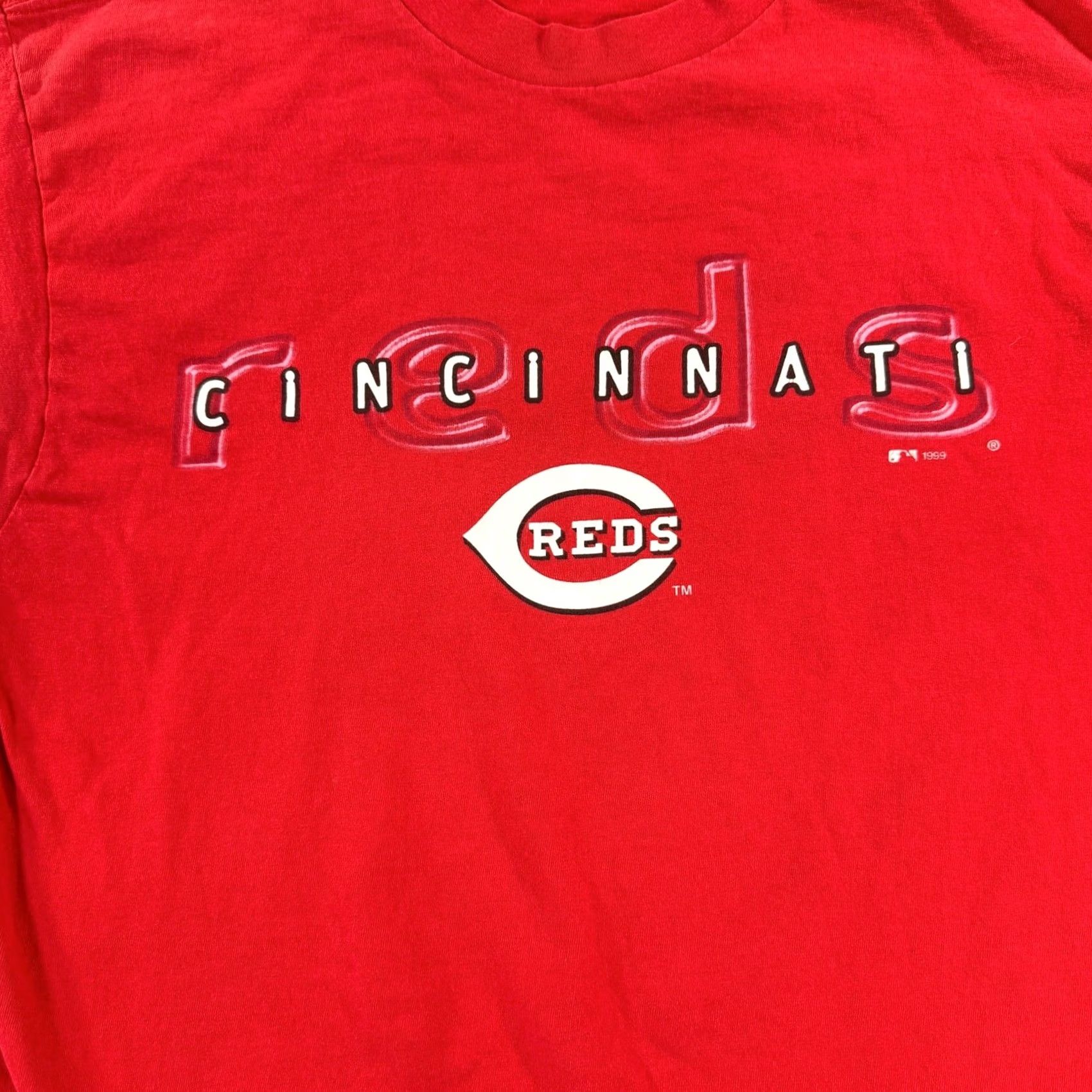 Logo 7 VINTAGE Logo 7 Cincinnati Reds T Shirt Mens XL Red 1999 MLB Graphic Tee Cotton Size US XL / EU 56 / 4 - 2 Thumbnail