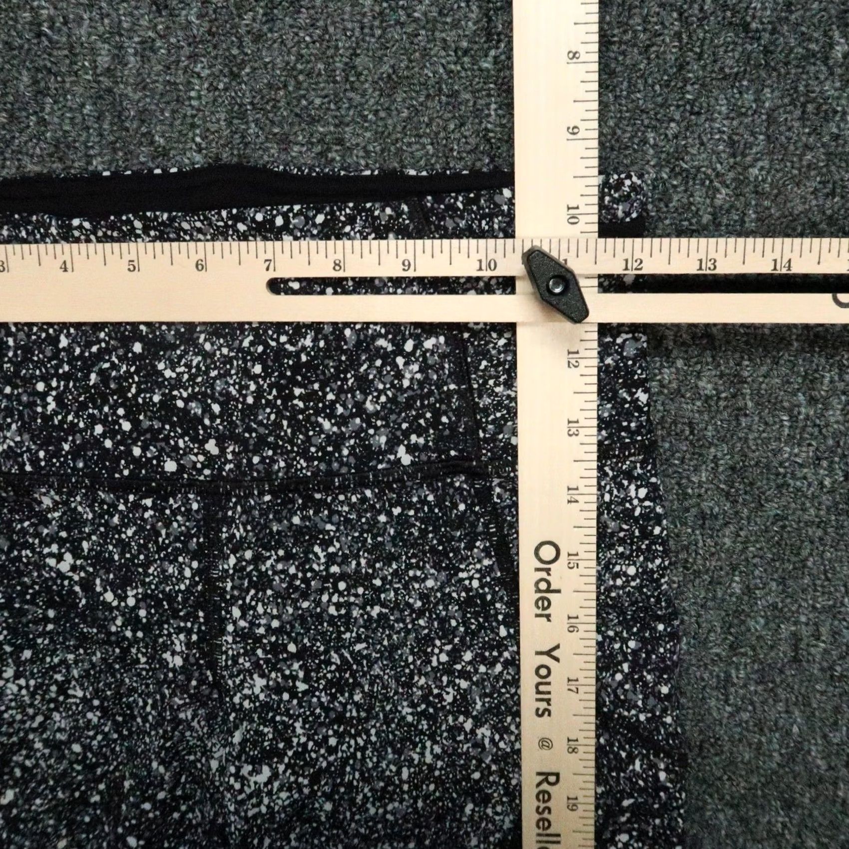 Lululemon Lululemon Womens Leggings Black Speckled Tight Stuff Crop Yoga Training Pants 4 Size 27" / US 4 / IT 40 - 7 Thumbnail