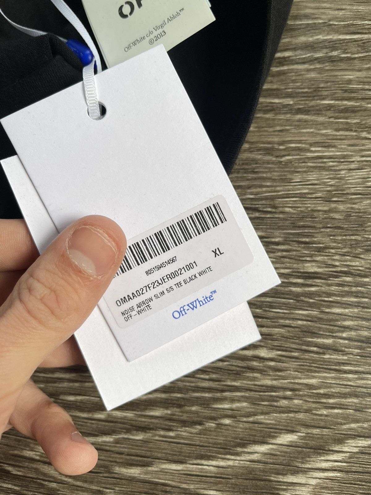 Off-White NEW Off White Black Arrows Stitched Tee Shirt Size US XL / EU 56 / 4 - 13 Thumbnail