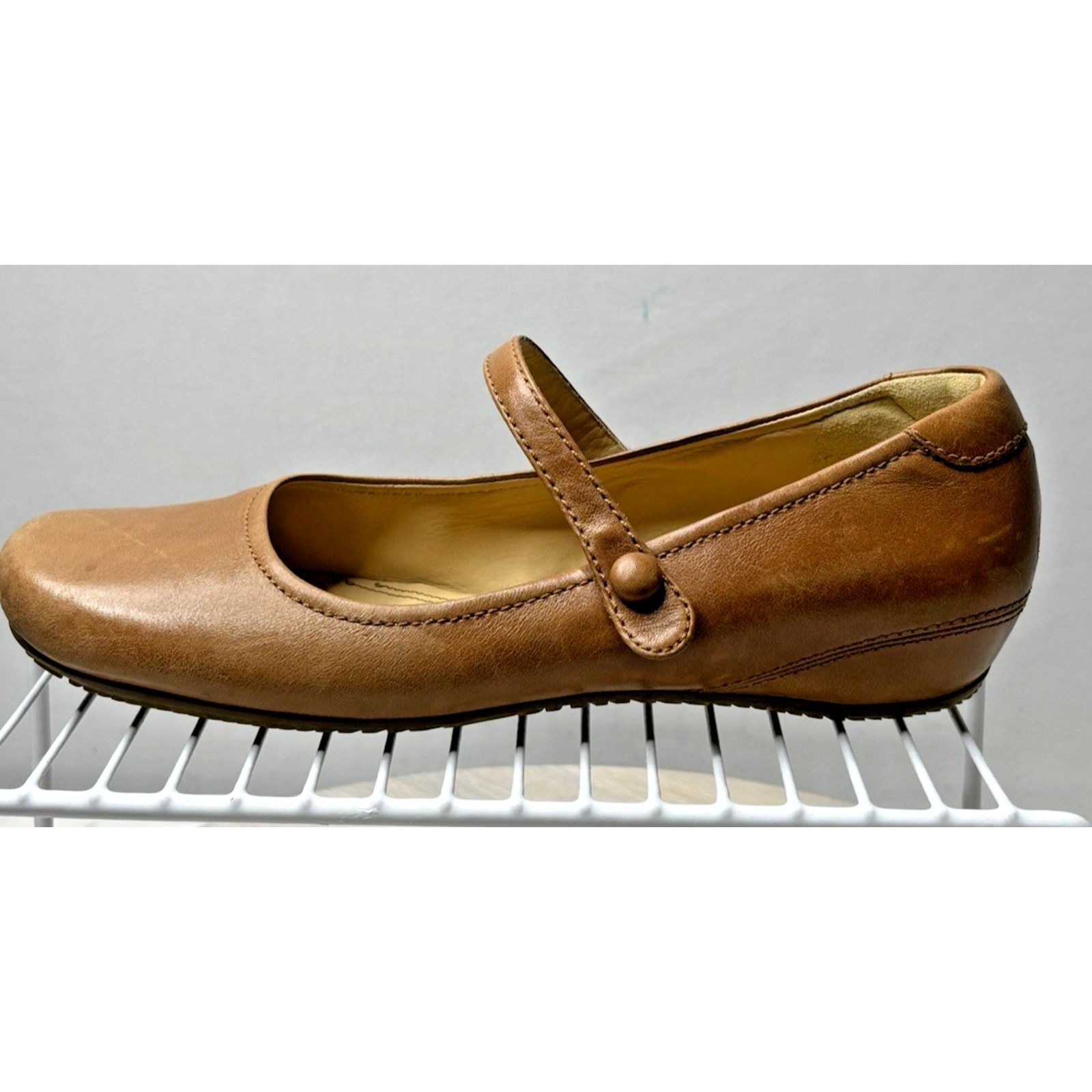 Ecco Ecco Shoes Womens 8.5 Brown Mary Janes Flats Leather Size US 8.5 / IT 38.5 - 2 Thumbnail