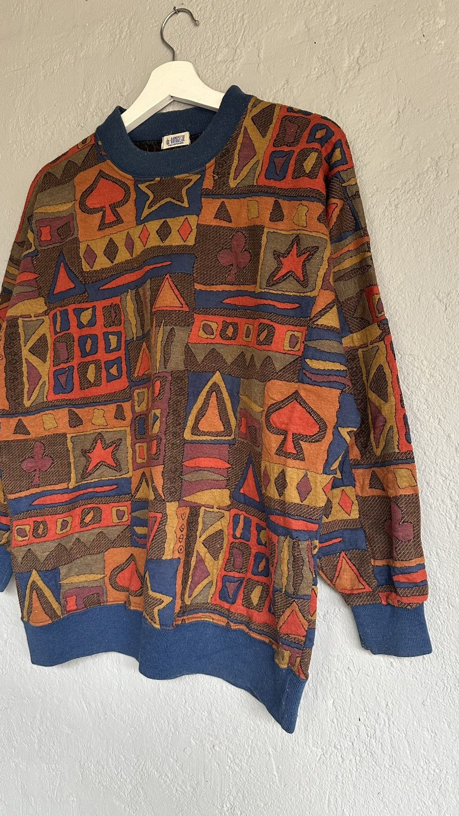 Japanese Brand Vintage 80s Crewneck patchwork Size M / US 6-8 / IT 42-44 - 2 Thumbnail