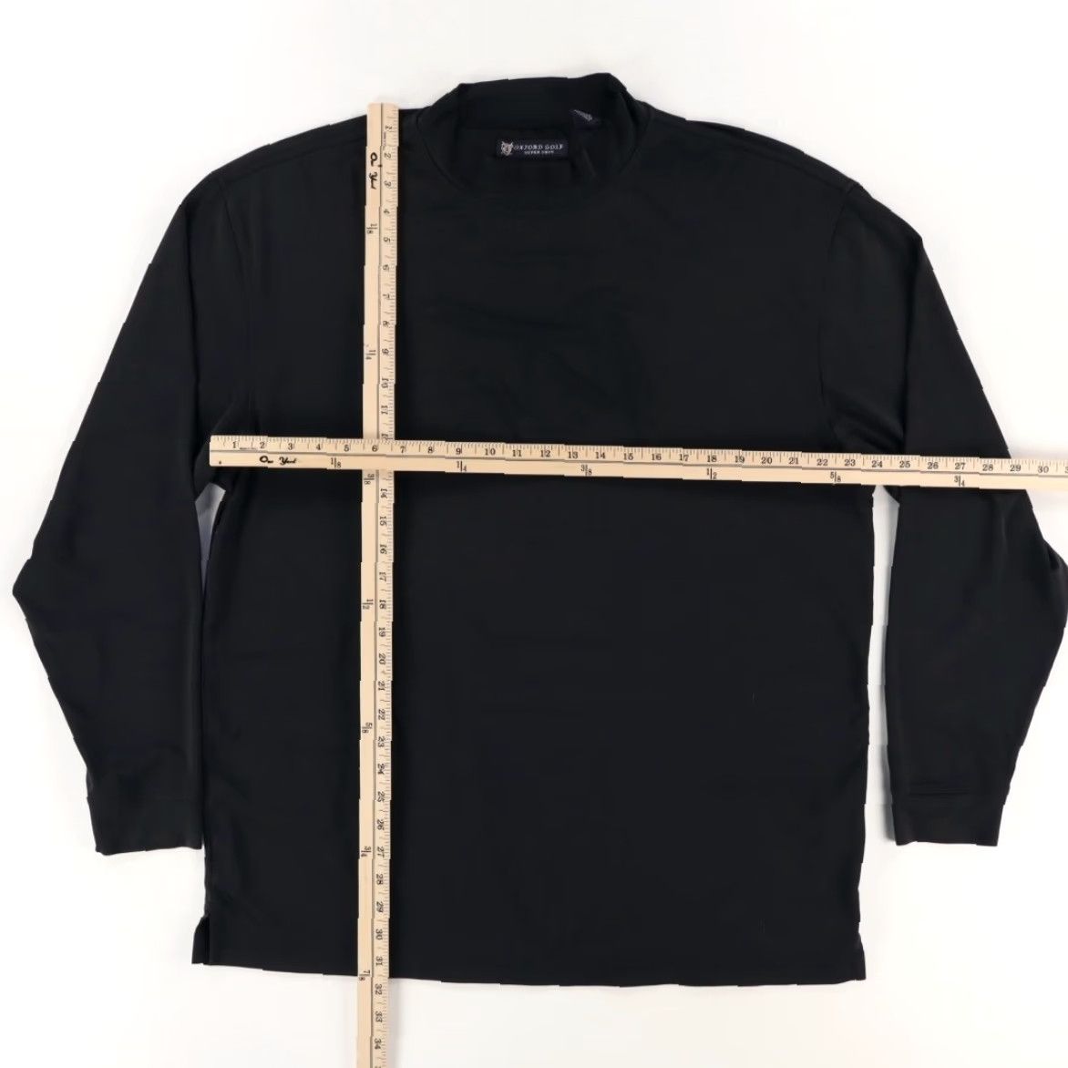 Superdry Oxford Golf Super Dry CoolMax Mock Long Sleeve Shirt Black Men's XL Size US XL / EU 56 / 4 - 3 Thumbnail