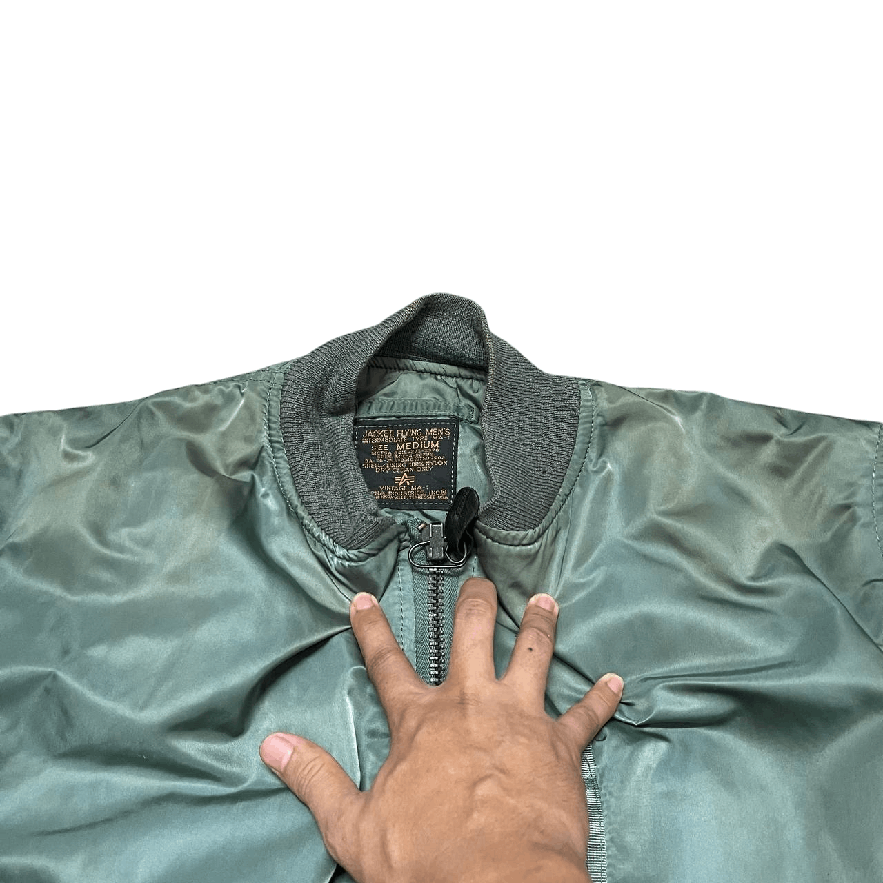 Alpha Industries Vintage Alpha Industries Ma 1 Flight Bomber Jacket Size US M / EU 48-50 / 2 - 8 Thumbnail