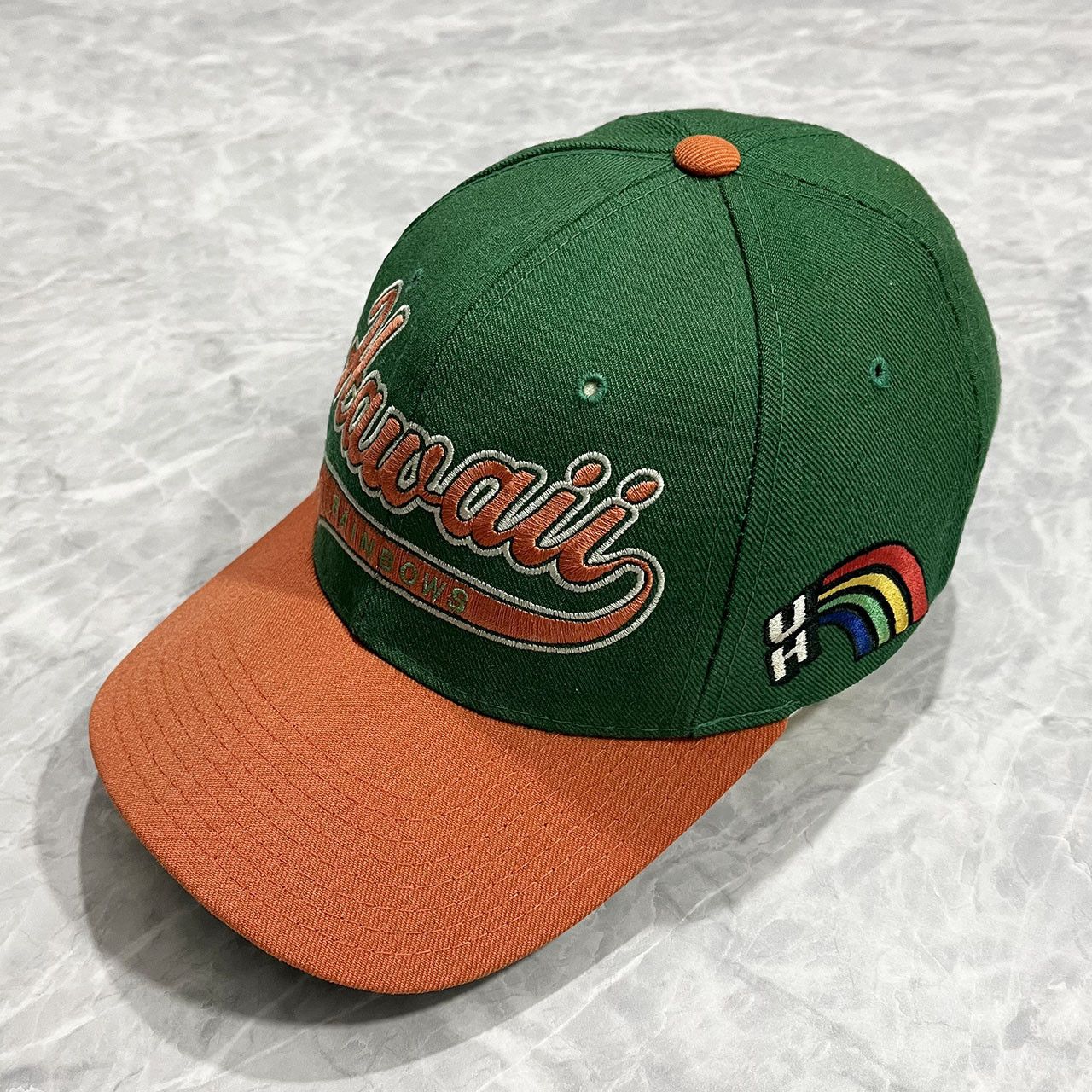 image of NCAA x Starter VTG 90's Hawaii Rainbow Warriors Script Wool Snapback Hat, Men's