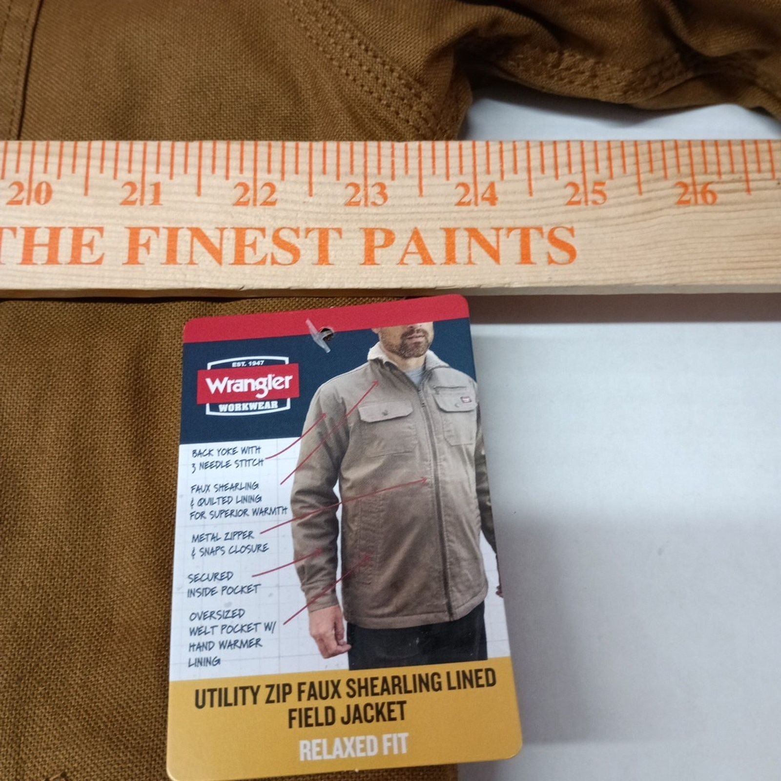 Wrangler Wrangler Sherpa Field Jacket Men's L (42-44) Brown Canvas Size US L / EU 52-54 / 3 - 6 Thumbnail