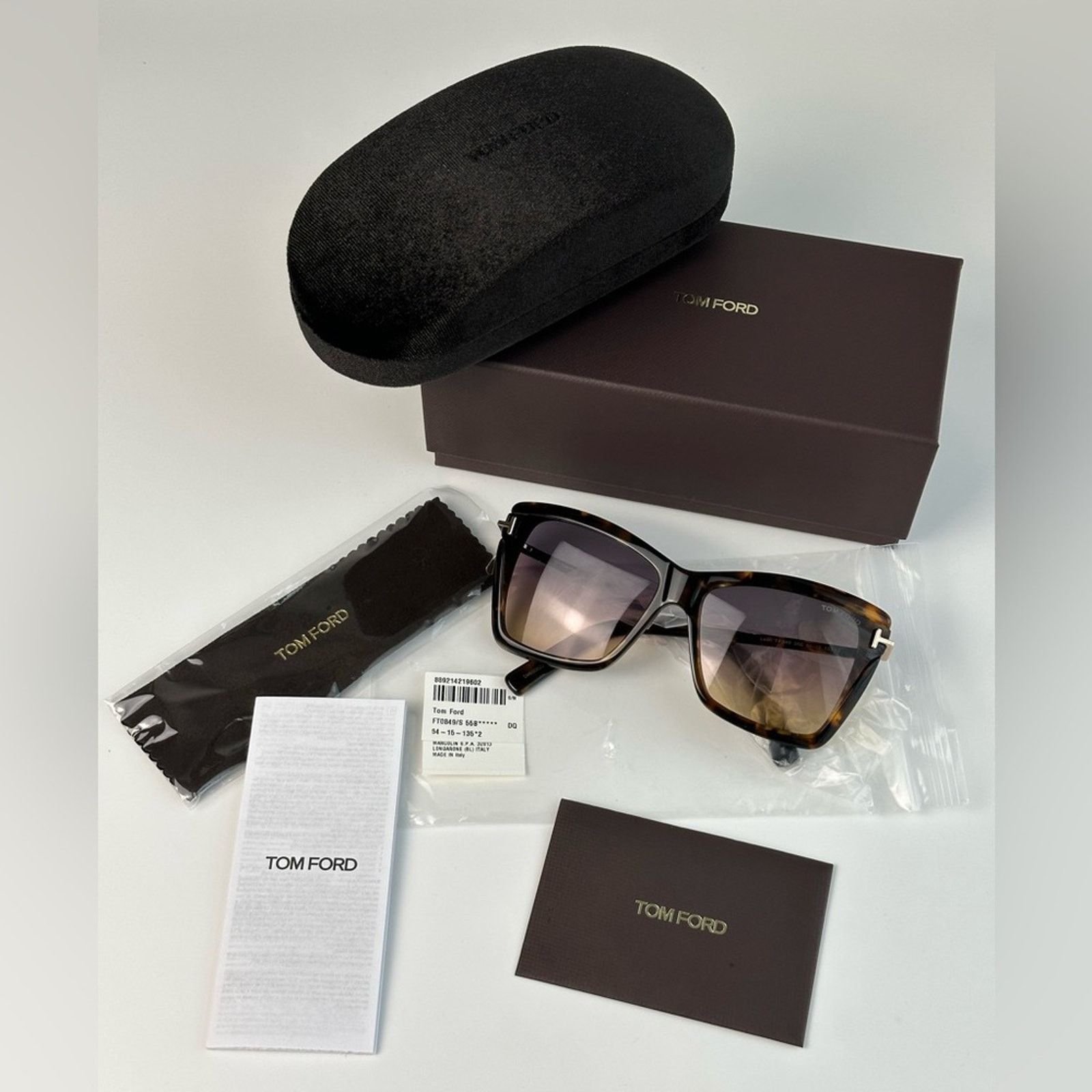 Tom Ford BRAND NEW TOM FORD Leah FT0849/S 55B Havana Women Sunglasses Size ONE SIZE - 9 Thumbnail